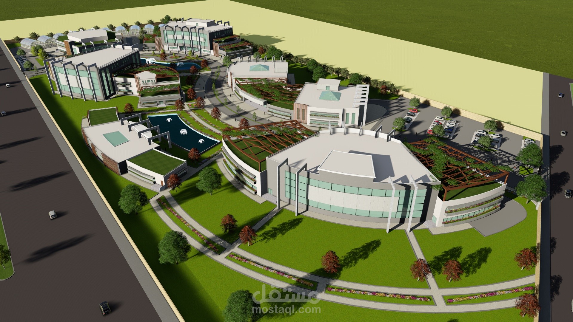 مشروع تخطيط وتصميم مركز أبحاث زراعية