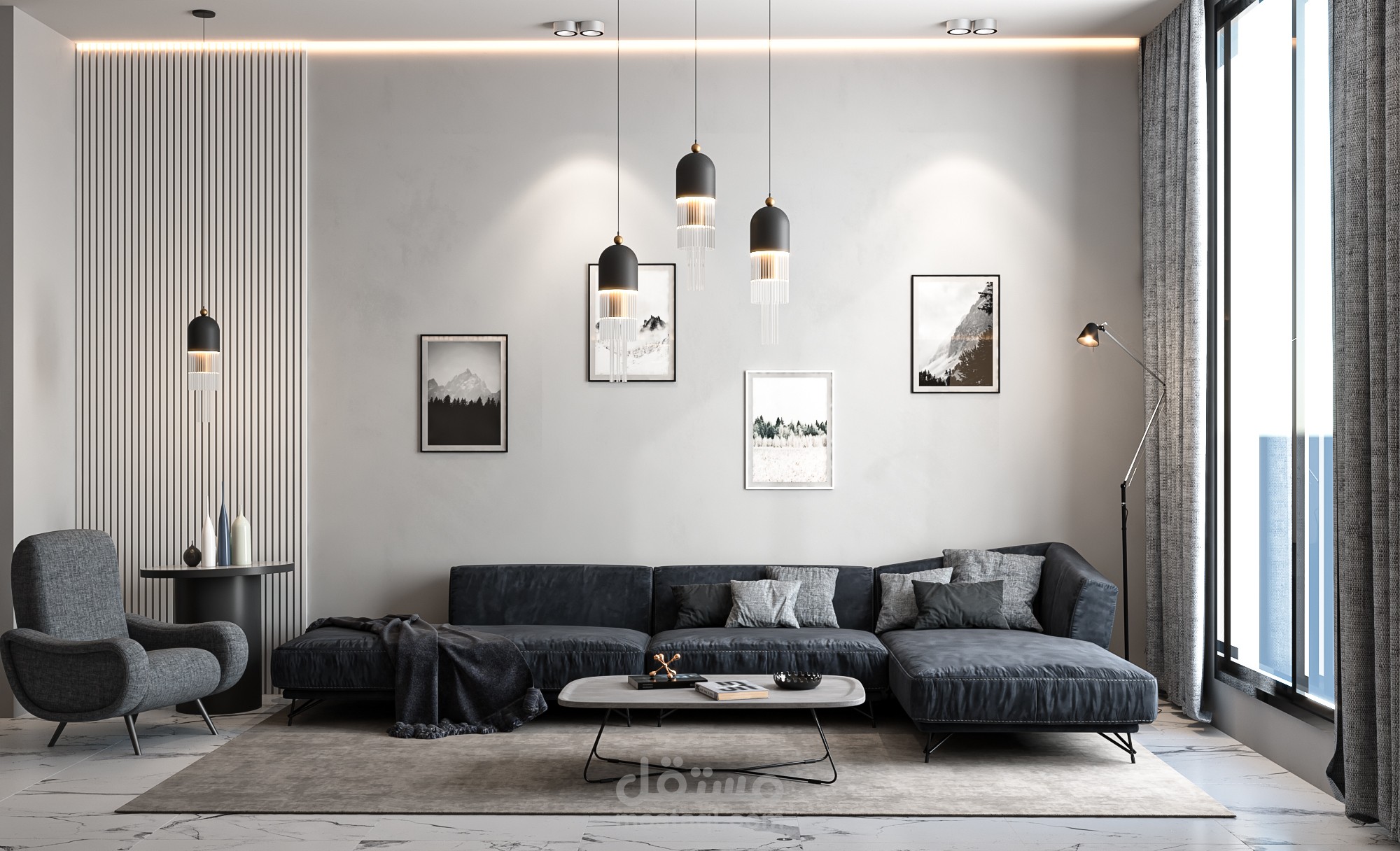 تصميم غرفة معيشة