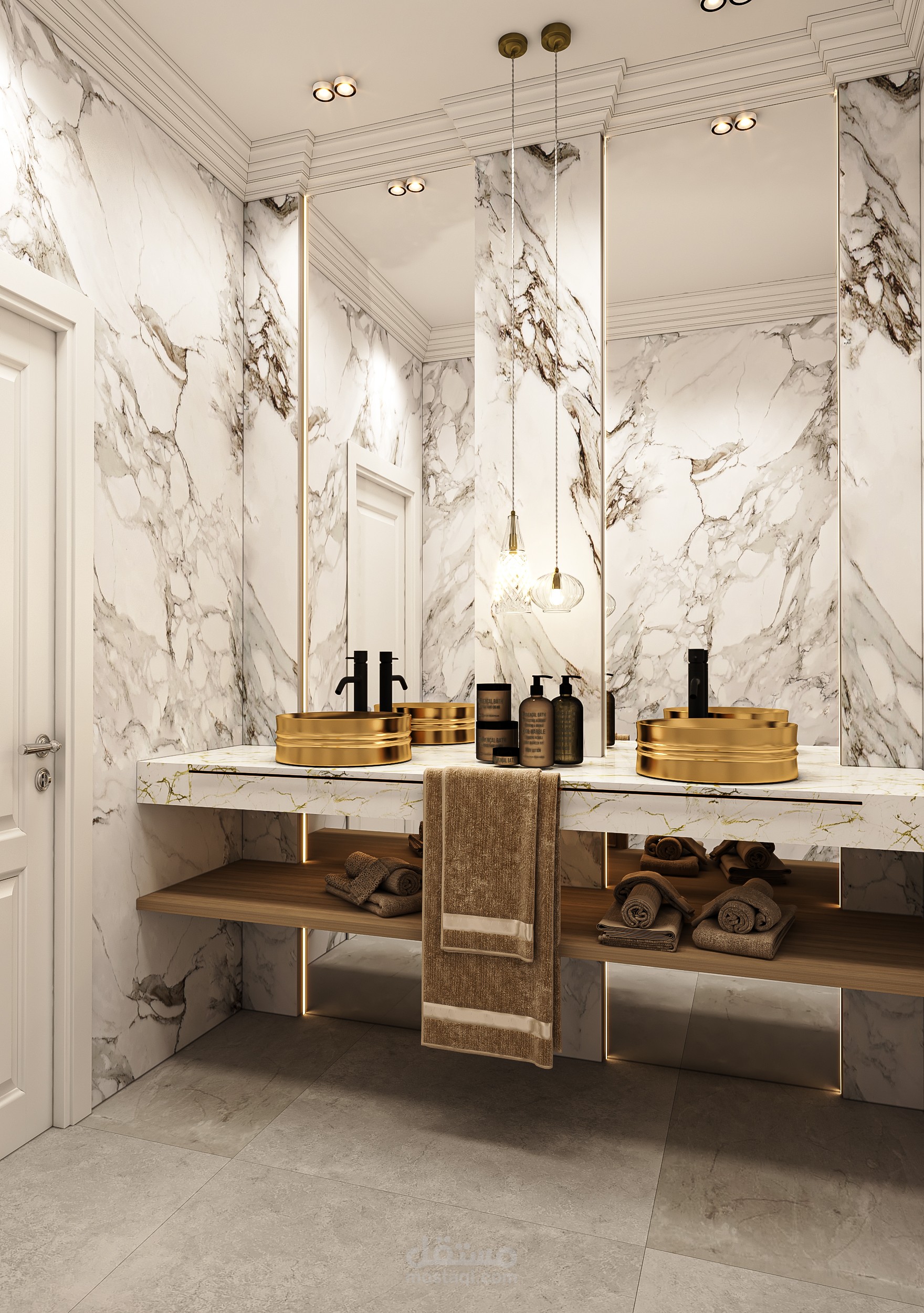 حمام و مغسلة خارجية