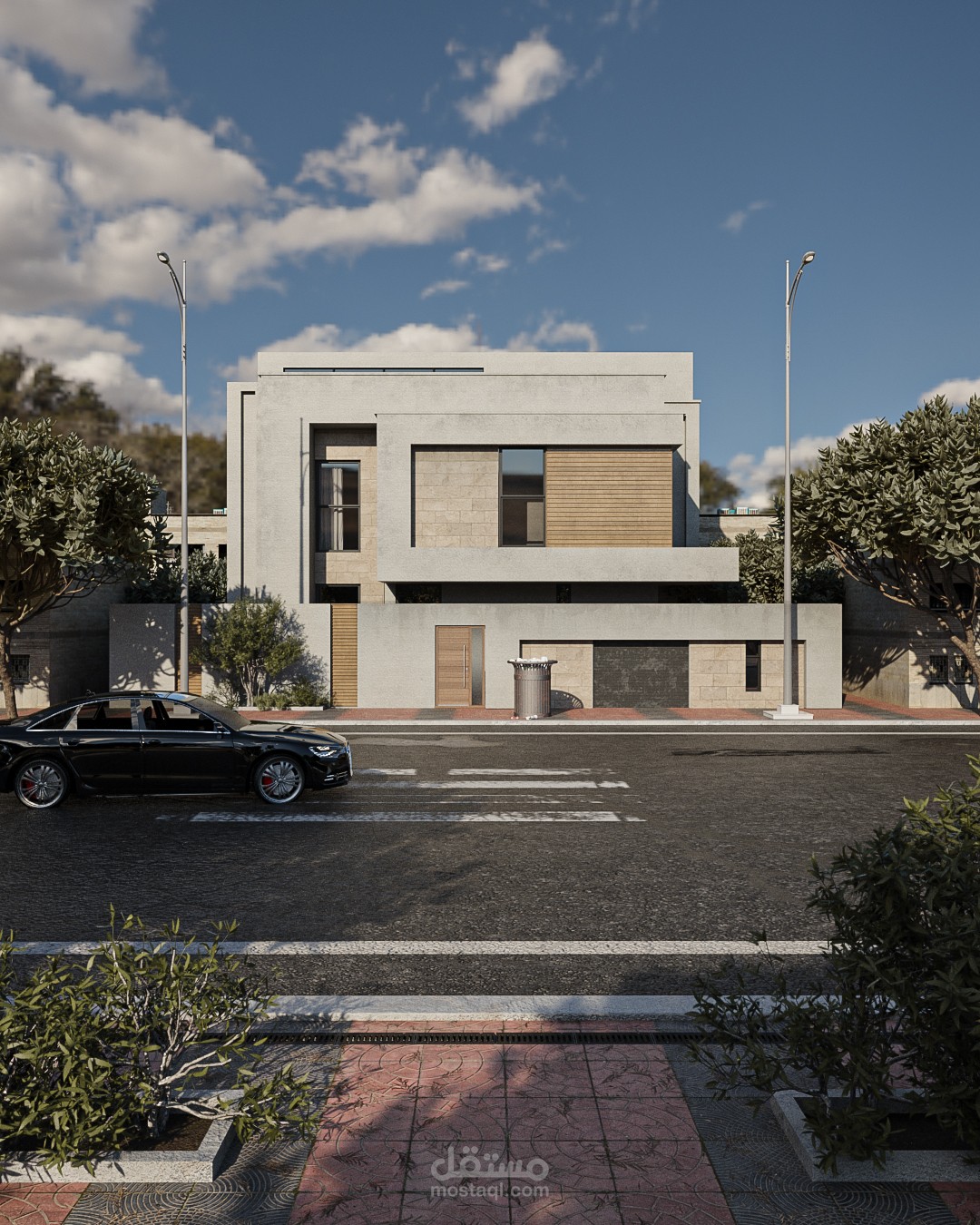 تصميم واجهة فيلا حديثة