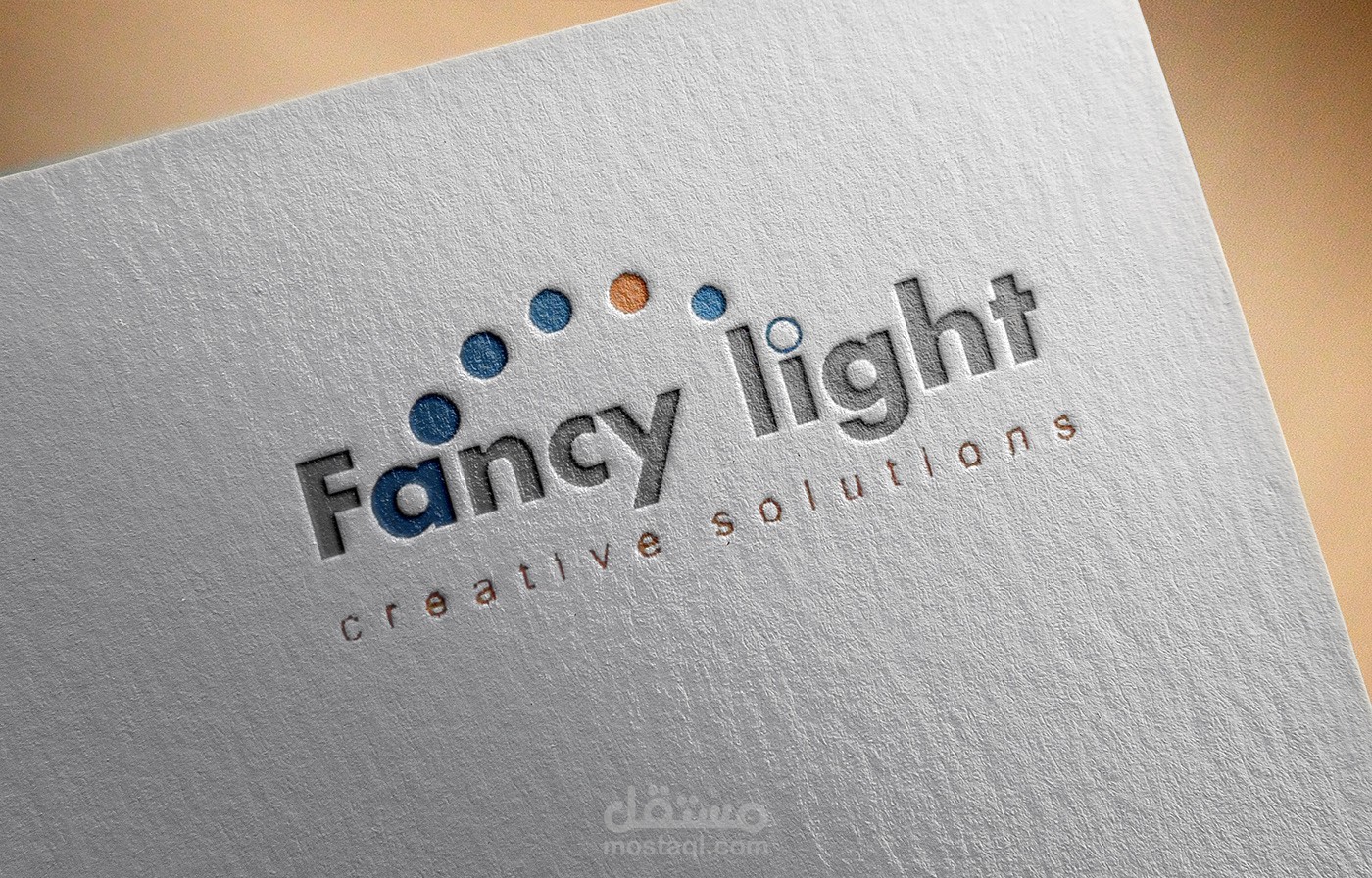 Fancy light advertising logo
