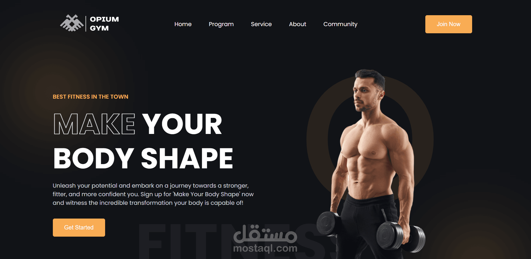 موقع gym للياقه البدنية والصحه