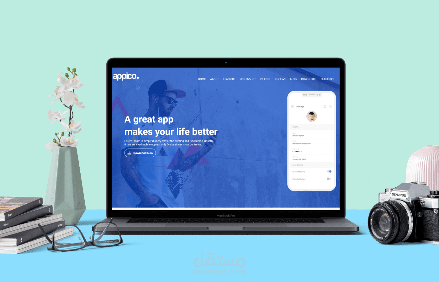 تصميم موقع ويب UI/UX
