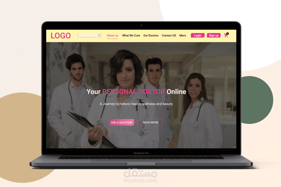تصميم موقع ويب UI/UX