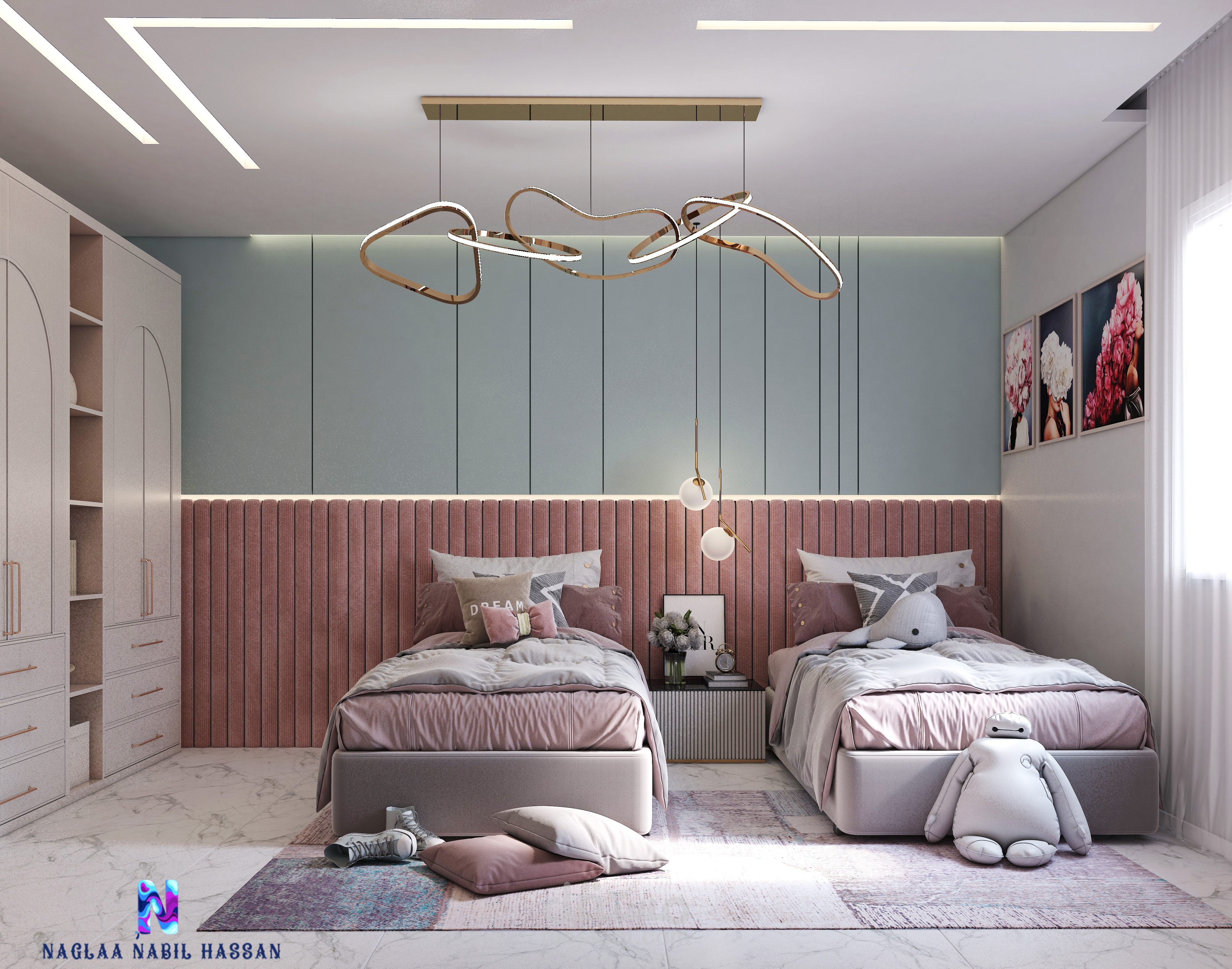 تصميم غرفة بنات