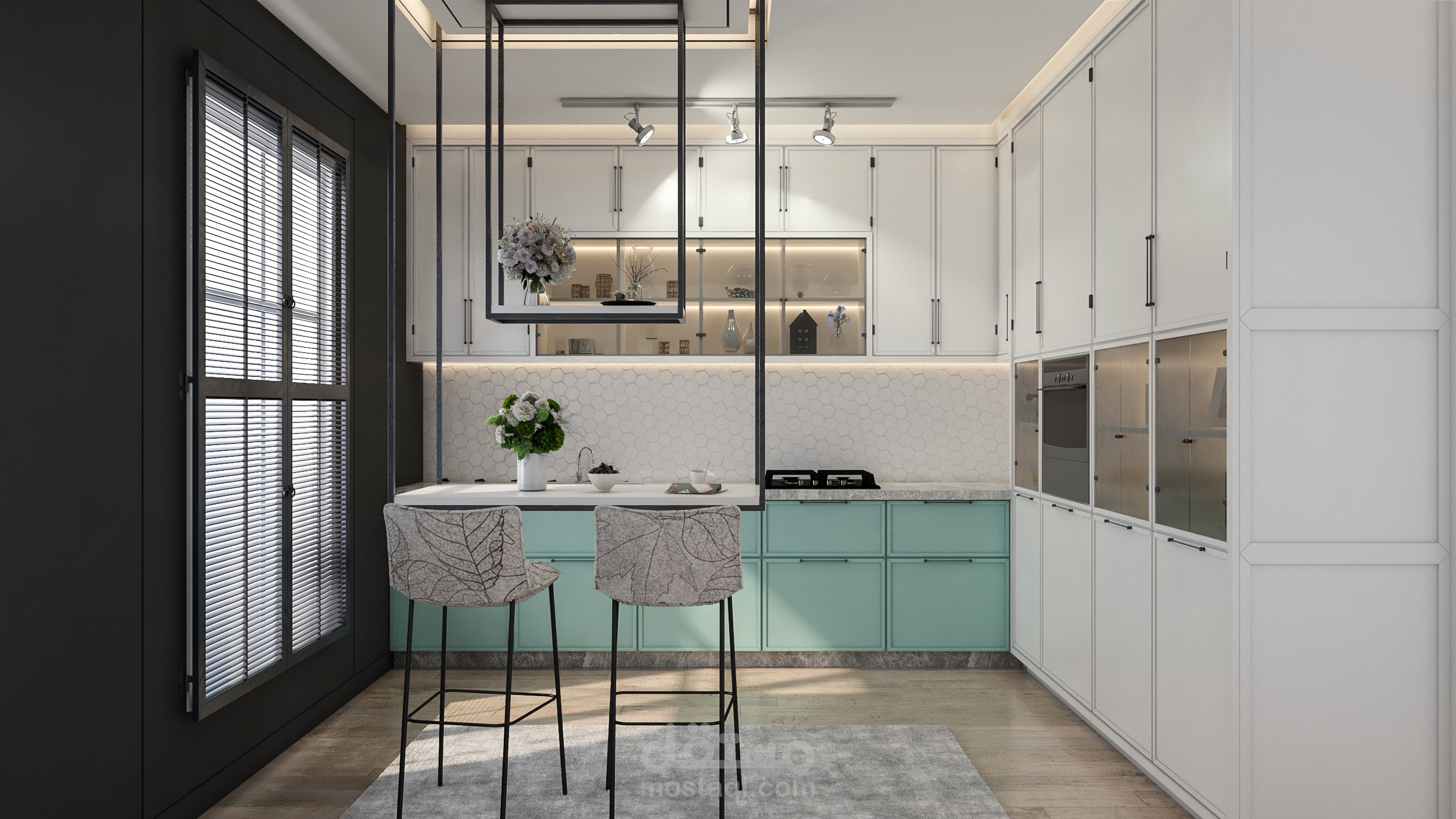 تصميم مطبخ خشب