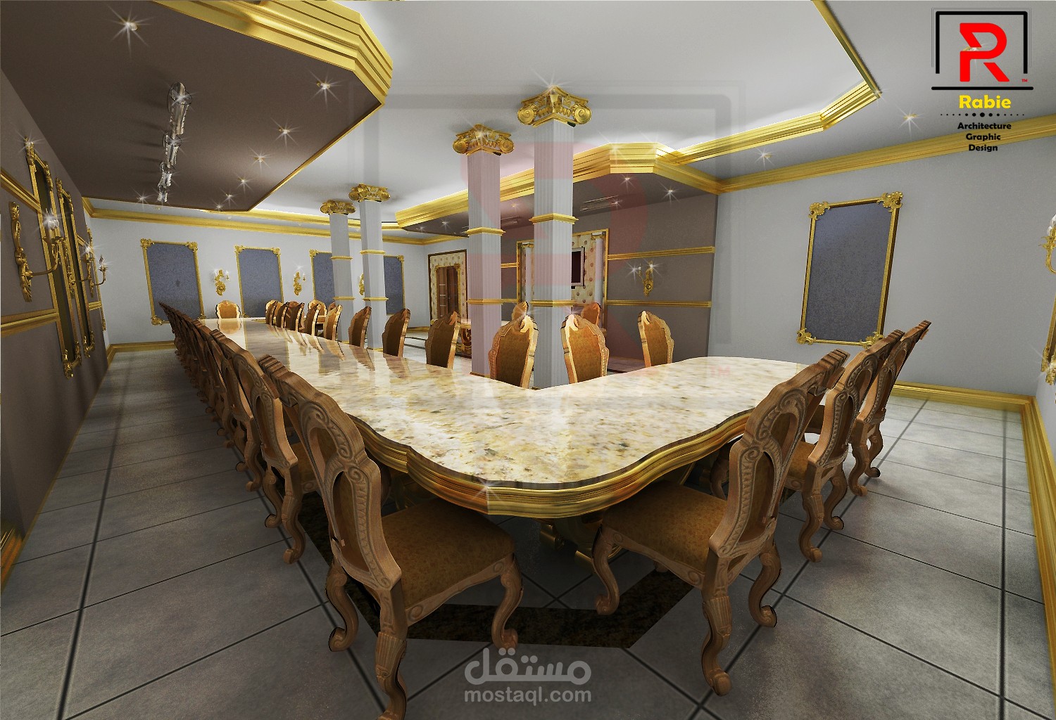 high classic Dining room