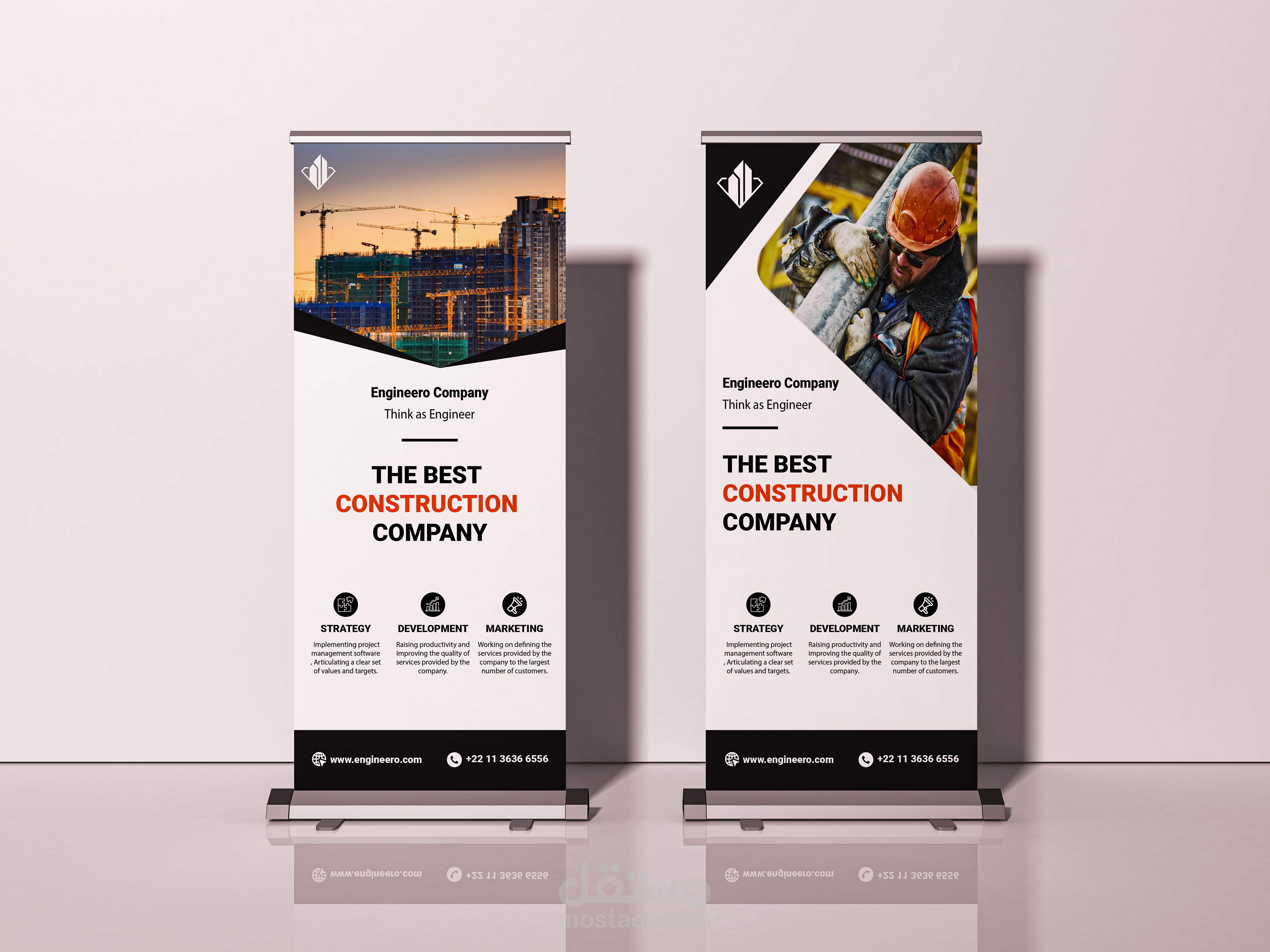 تصميم رول اب لاحدى شركات الهندسة المدنية