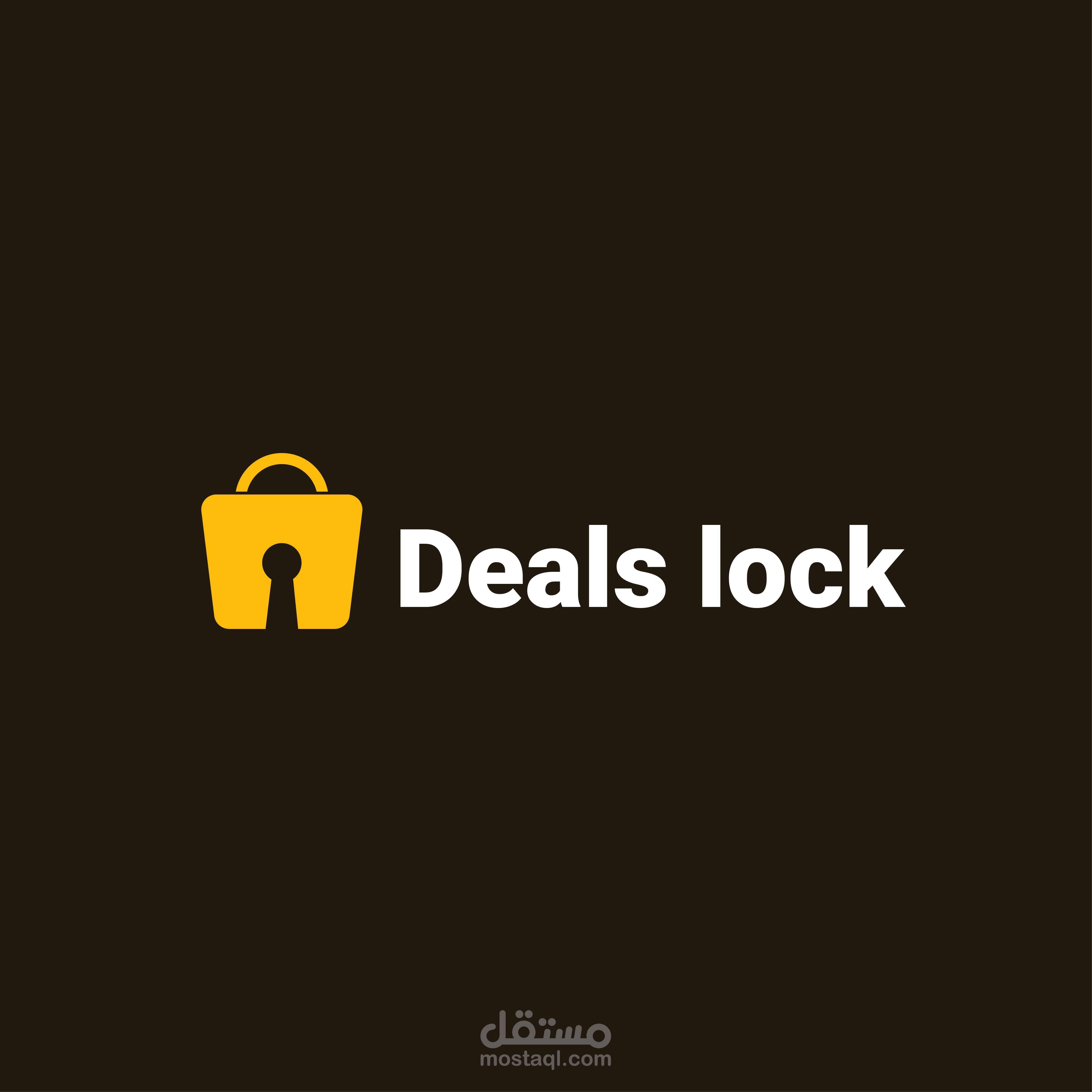 تصميم هوية بصرية كاملة - Deals lock