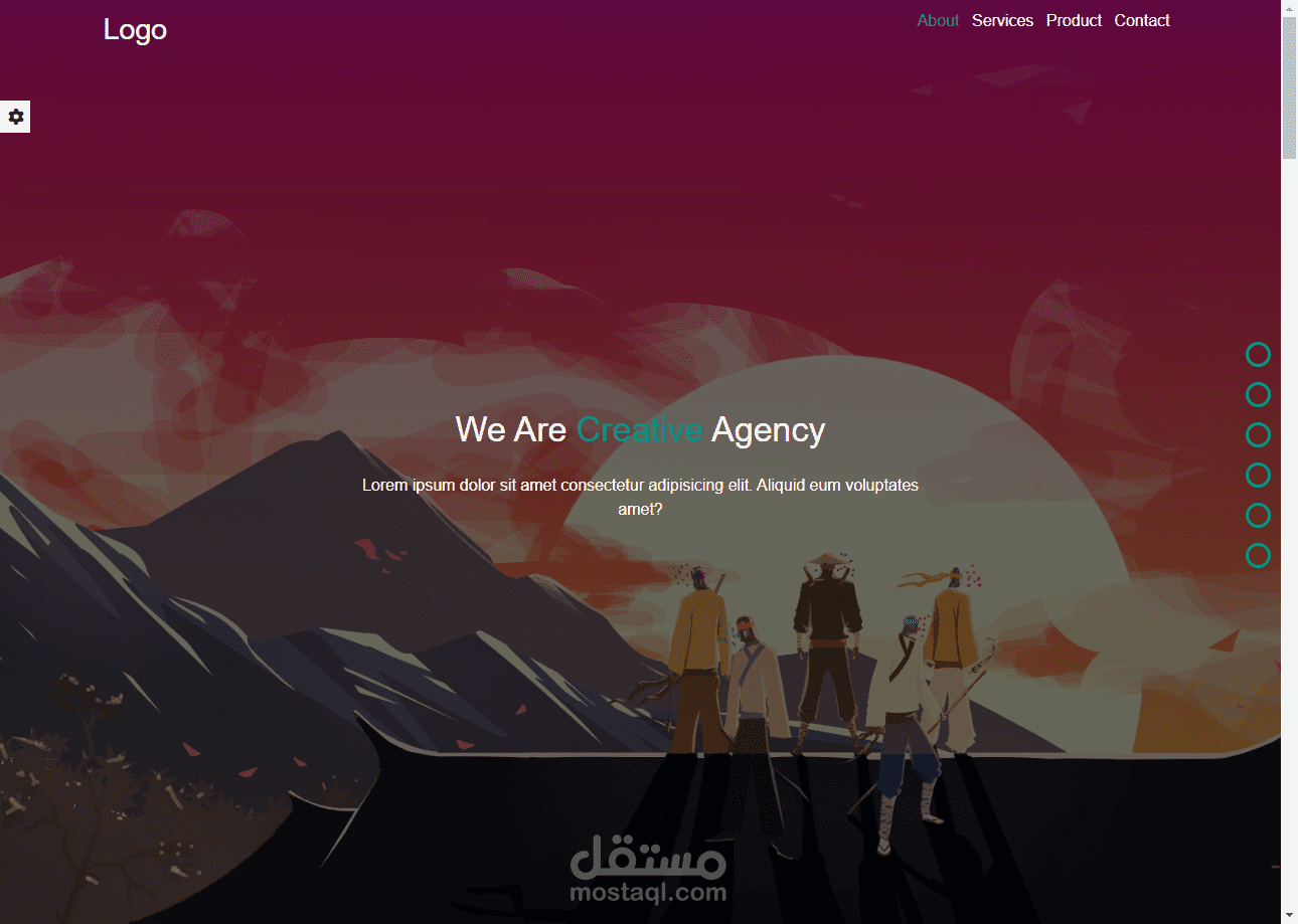 صفحة هبوط لوكالة اعمال