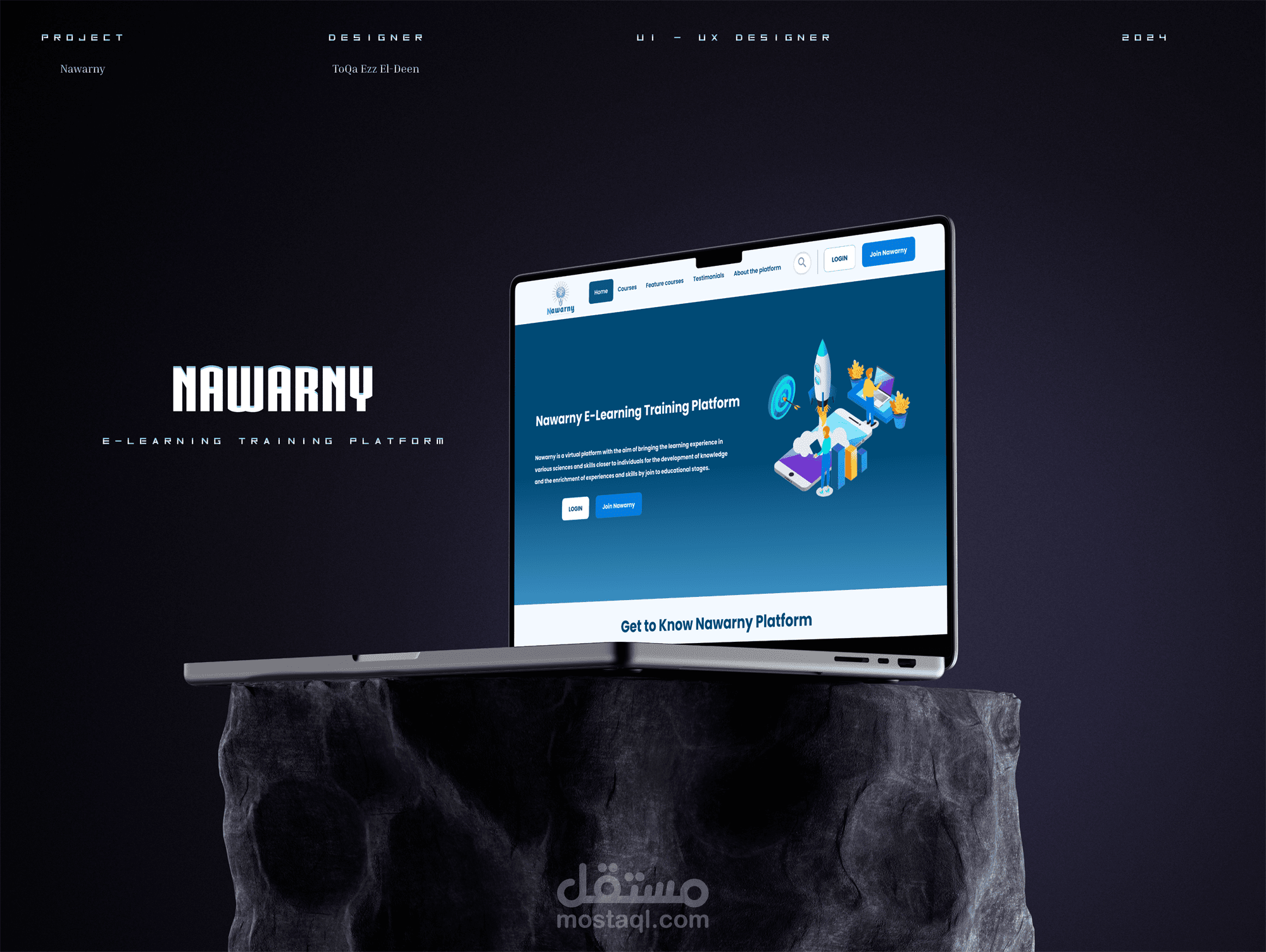 Nawarny |  E-Learning Training platform  - web design