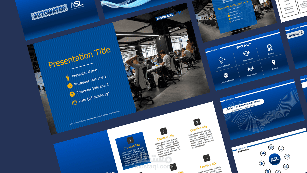 PowerPoint Template - ASL | مستقل