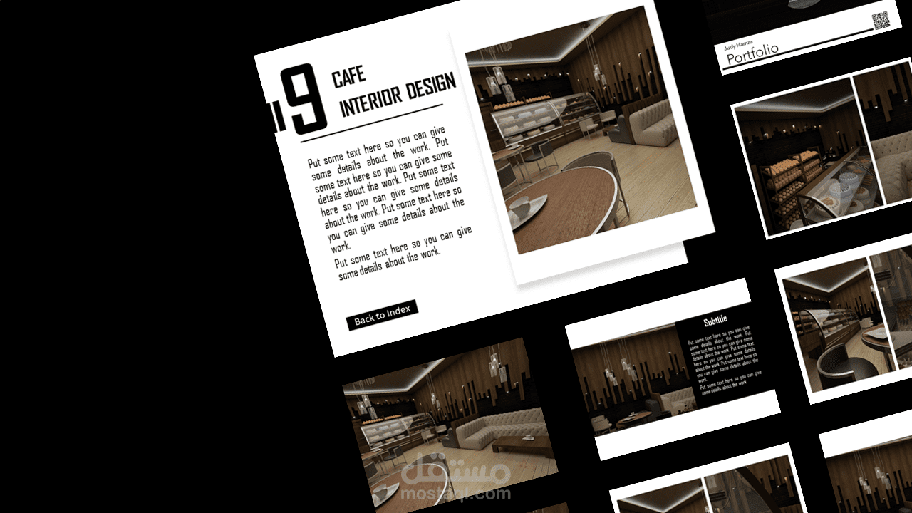 PowerPoint Architecture Portfolio - CAFE INTERIOR DESIGN