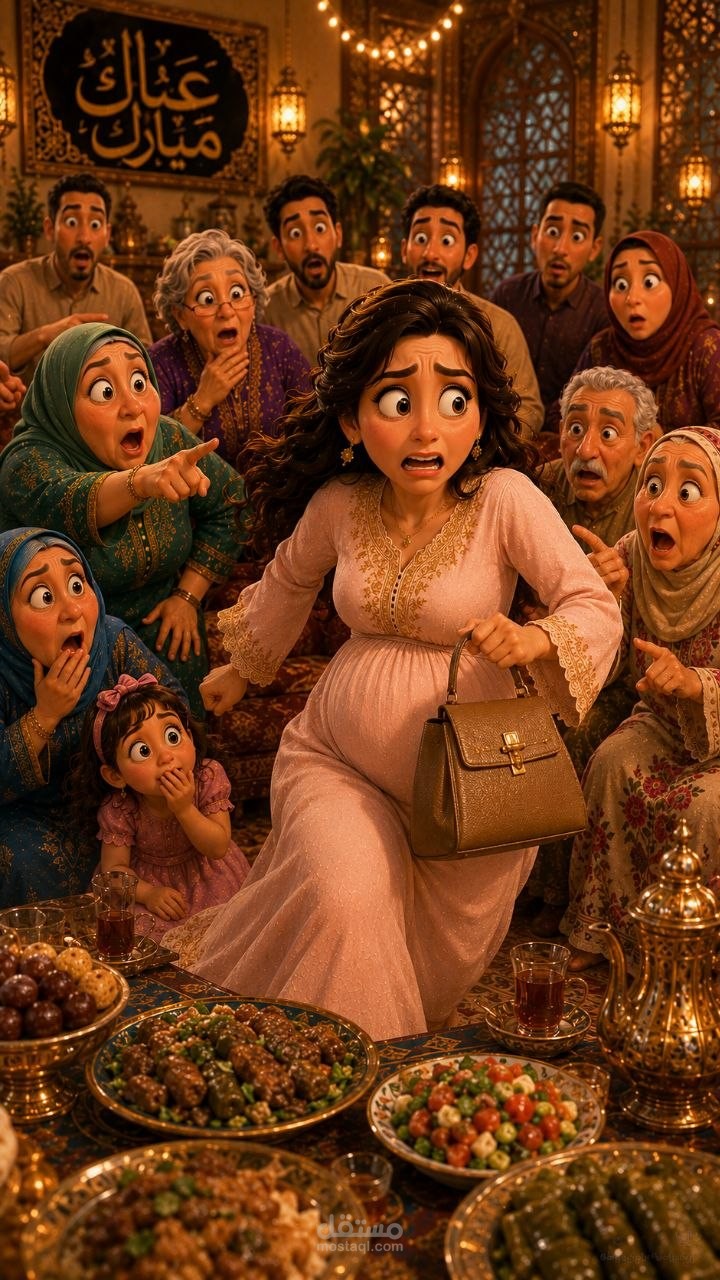 فيديو مضحك عن الزيارات العائلية في العيد (فيديو دعائي لصفحة عيادة طبيبة نساء وتوليد)