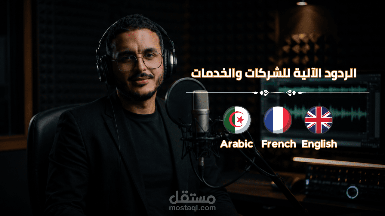 هندسة الواجهة الصوتية والرد الآلي (IVR) الاحترافي بـ 3 لغات