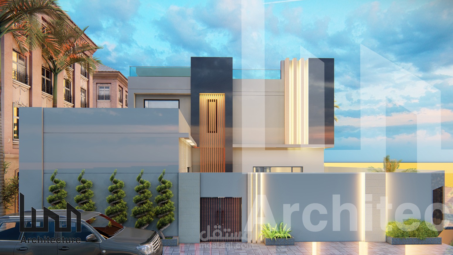 تصميم واجهة مودرن