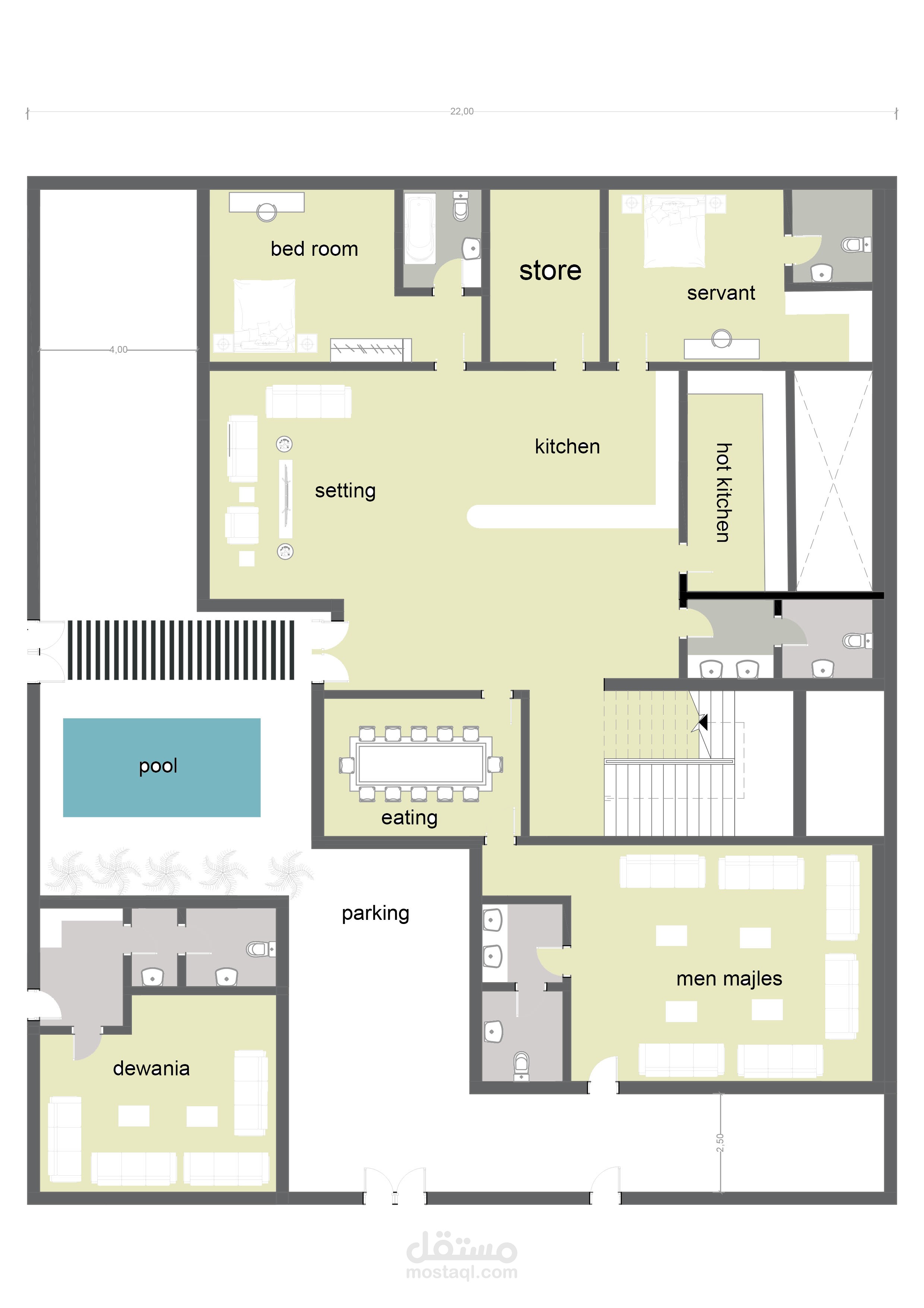 مخطط فيلا -المملكة العربية السعودية