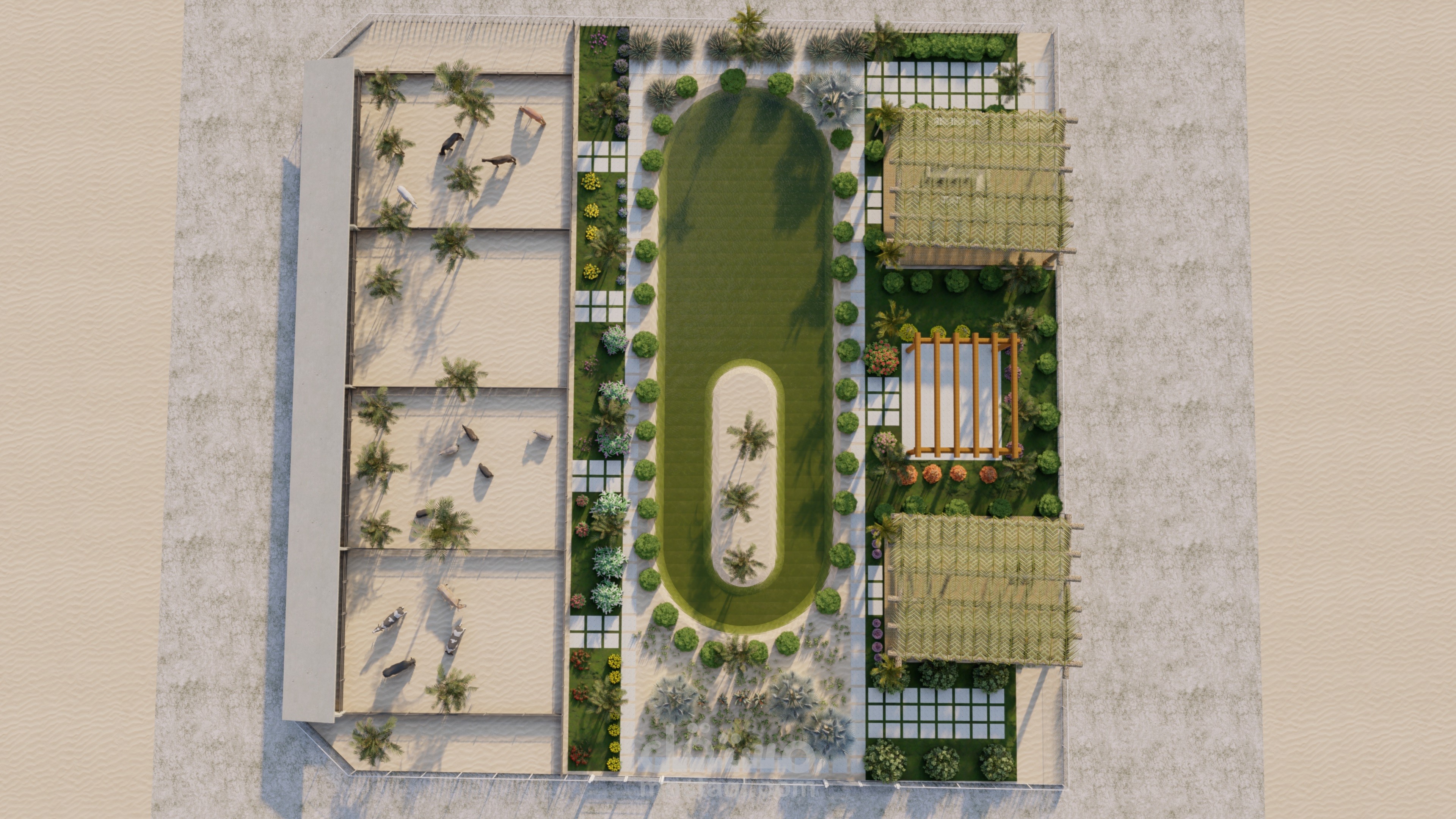 مزرعة حيوانات في السعوية