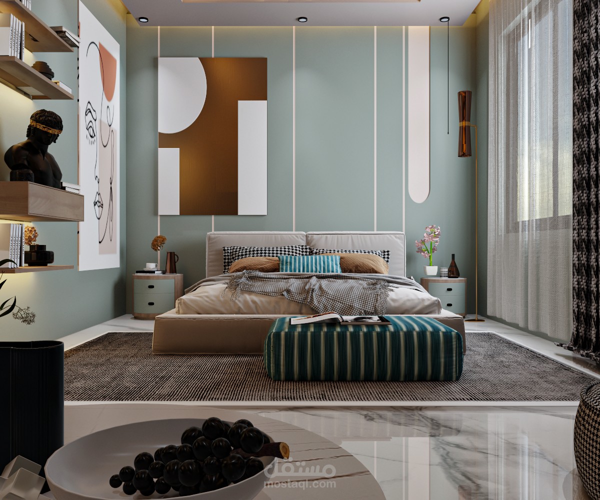 تصميم غرفة نوم رئيسية