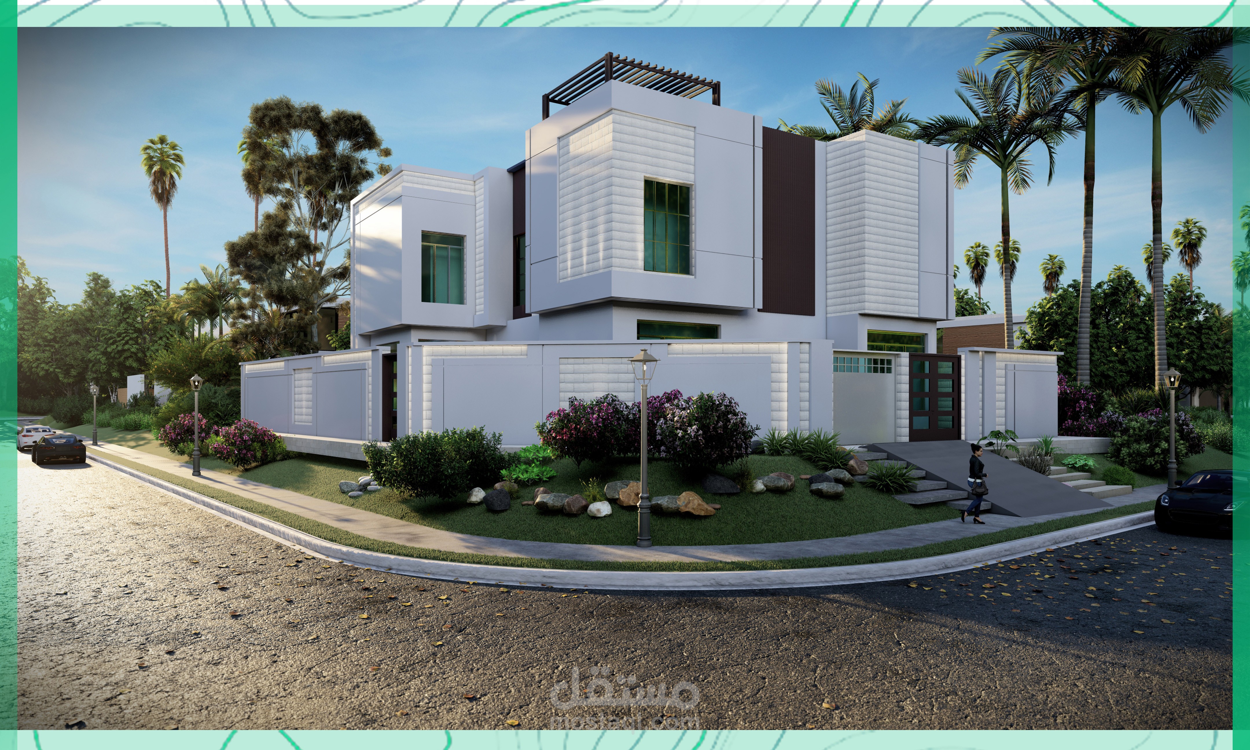 تصميم خارجي فيلا في السعودية