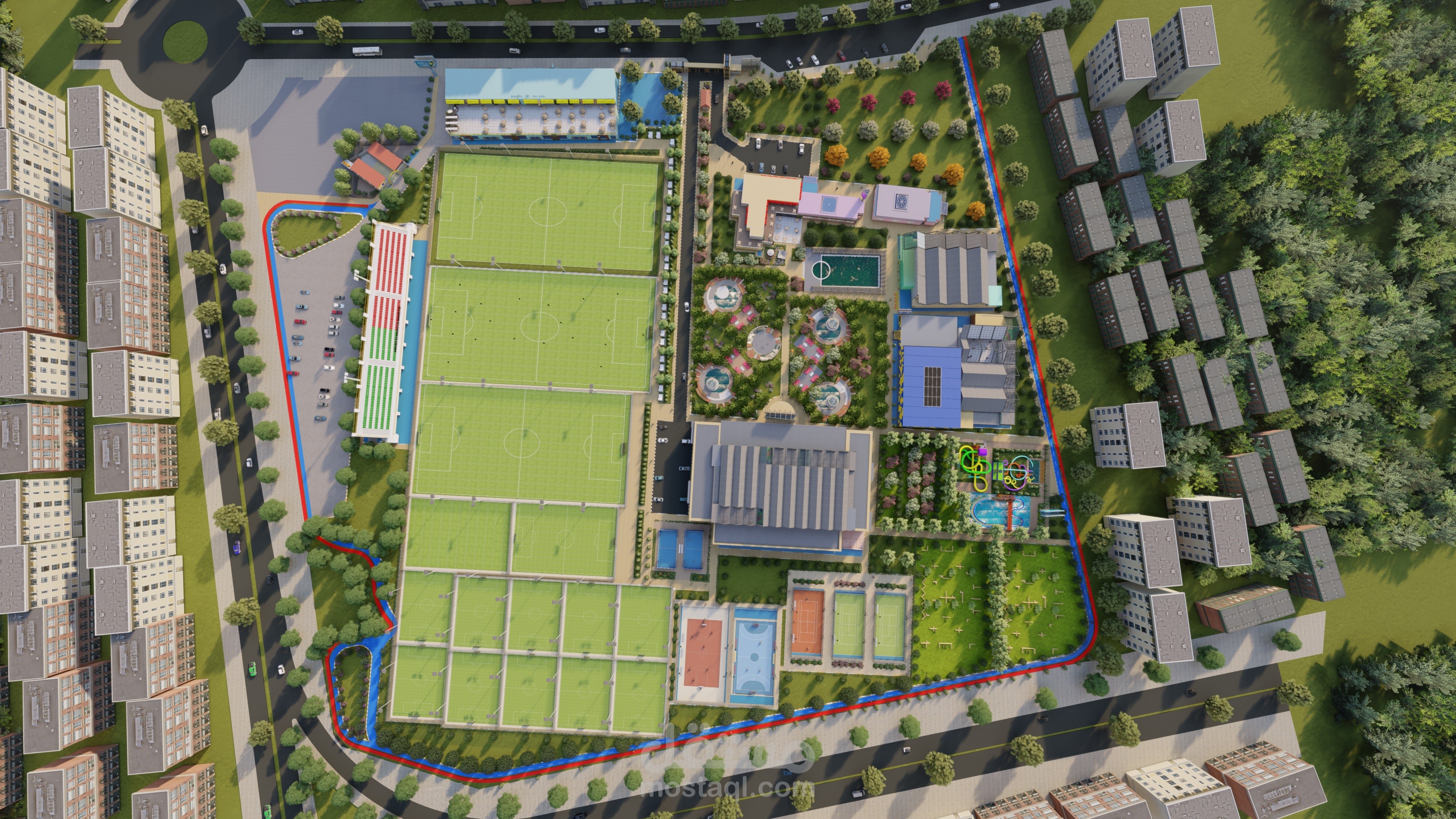 تصميم مدينة اثليتيكا الرياضية