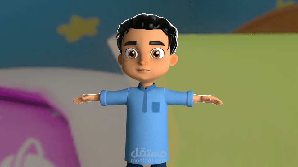 شخصيه طفل كارتونيه