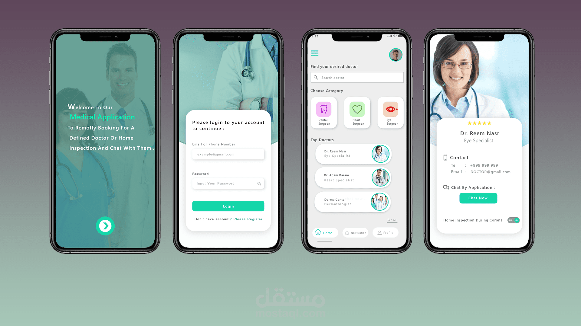 ui ux for a doctor app