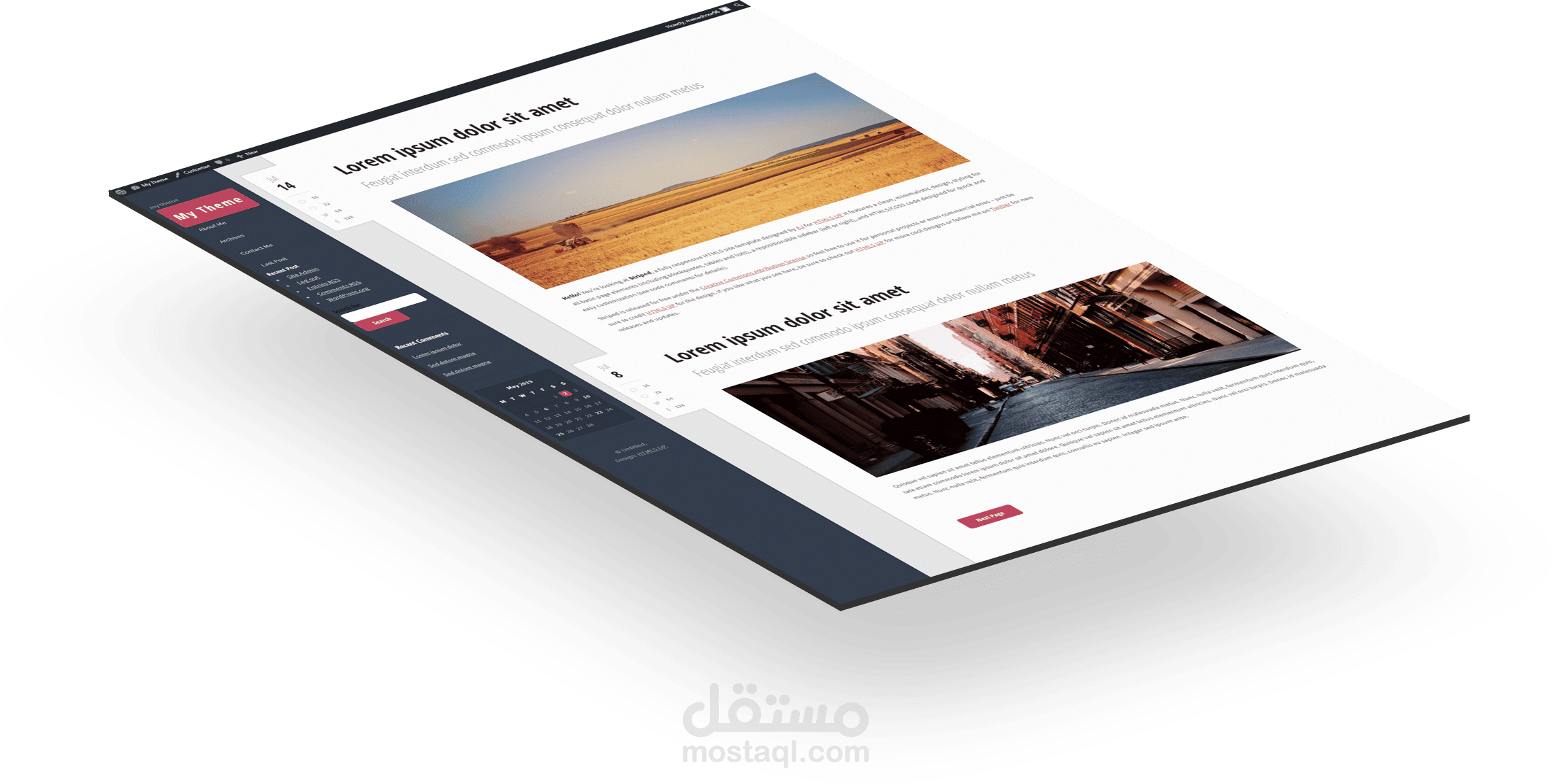 تحويل قالب html جاهز الى ووردبريس