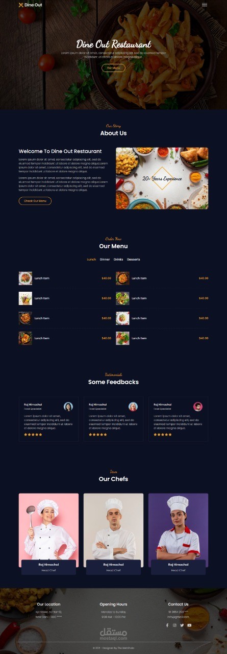 Resturant-Website