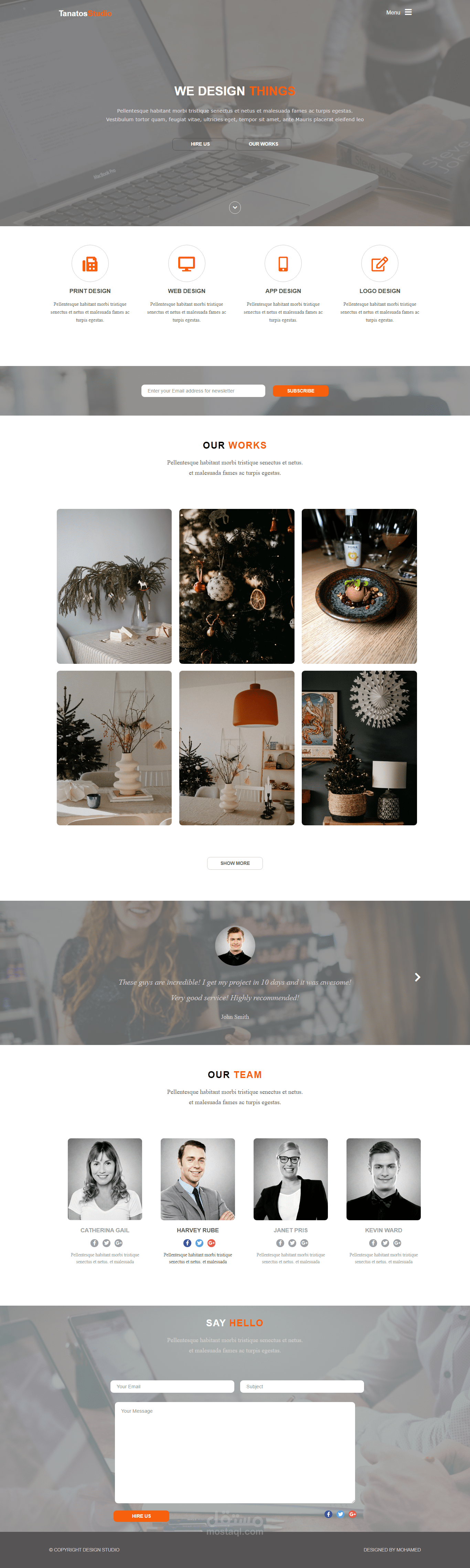 تصميم موقع الكتروني
