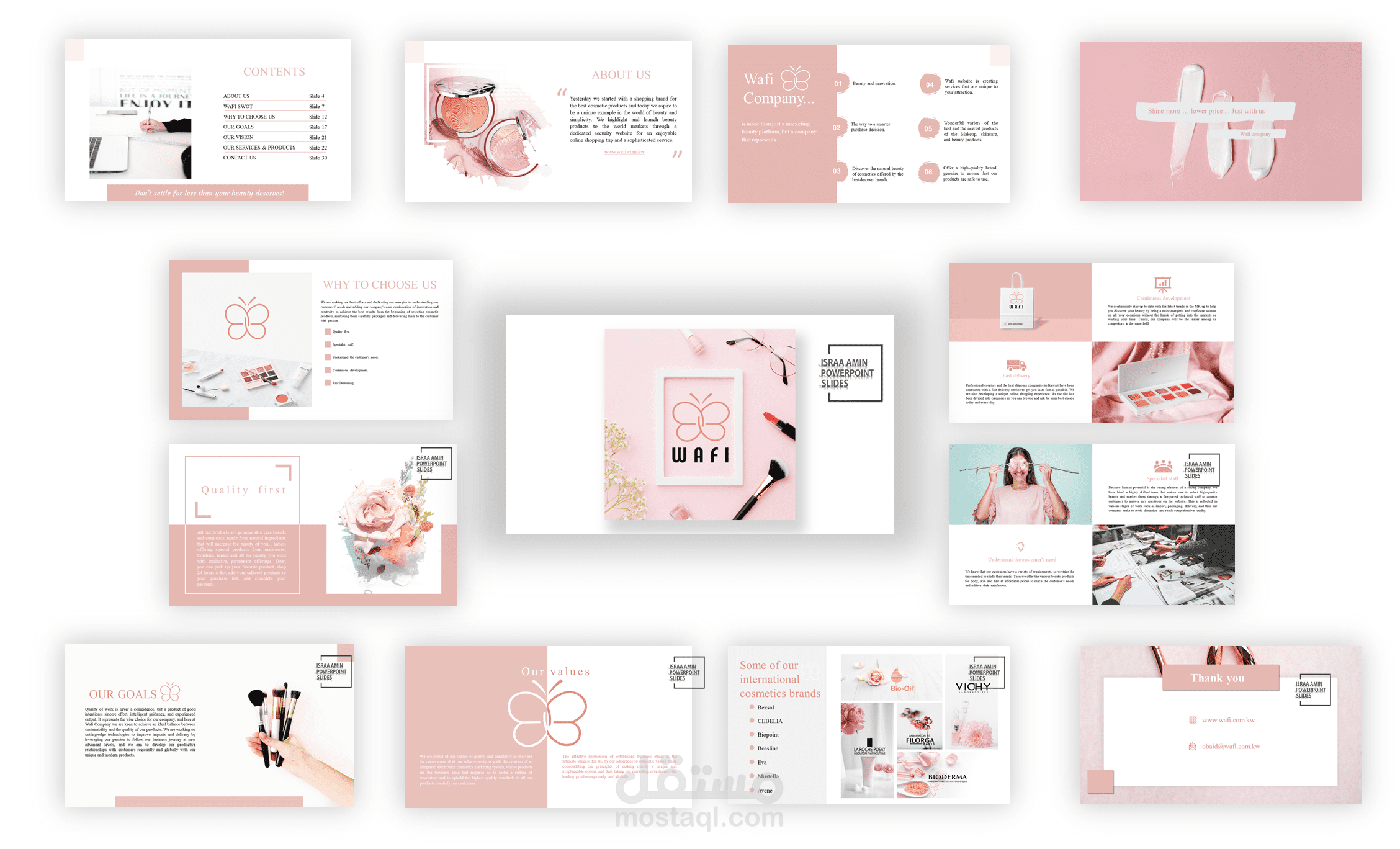 Profile PowerPoint presentation لموقع الكترونى