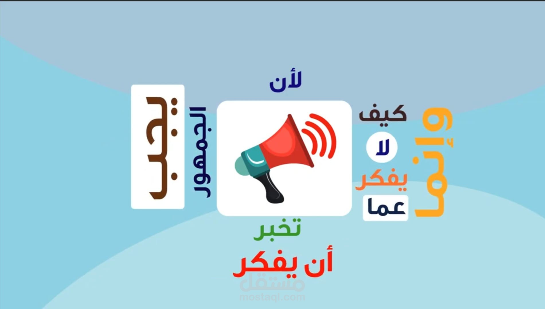 موشن جرافيك تعليمي – عرض أحد أعمالي في تحليل تأثير وسائل الإعلام