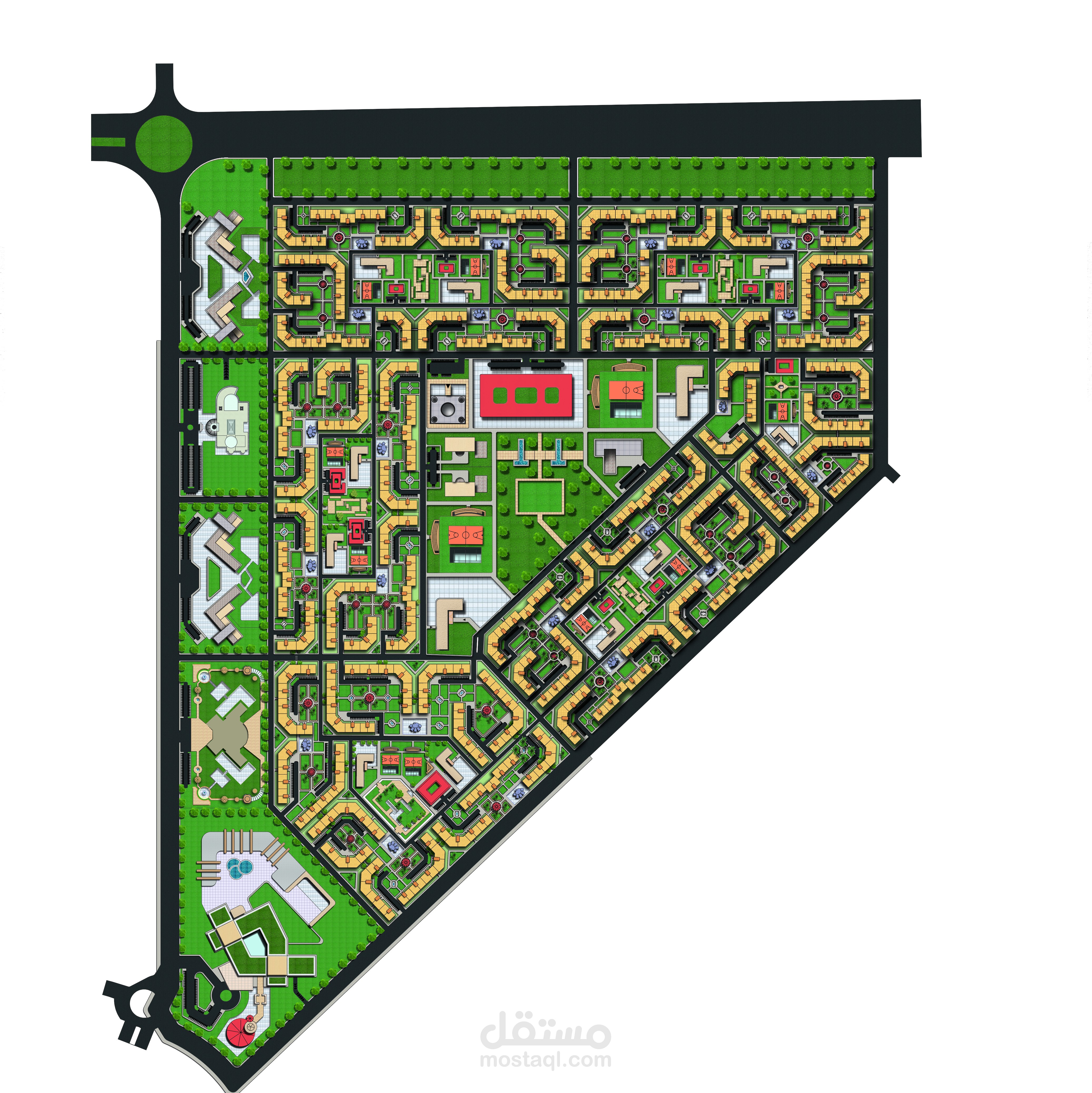 تخطيط قطاع سكني