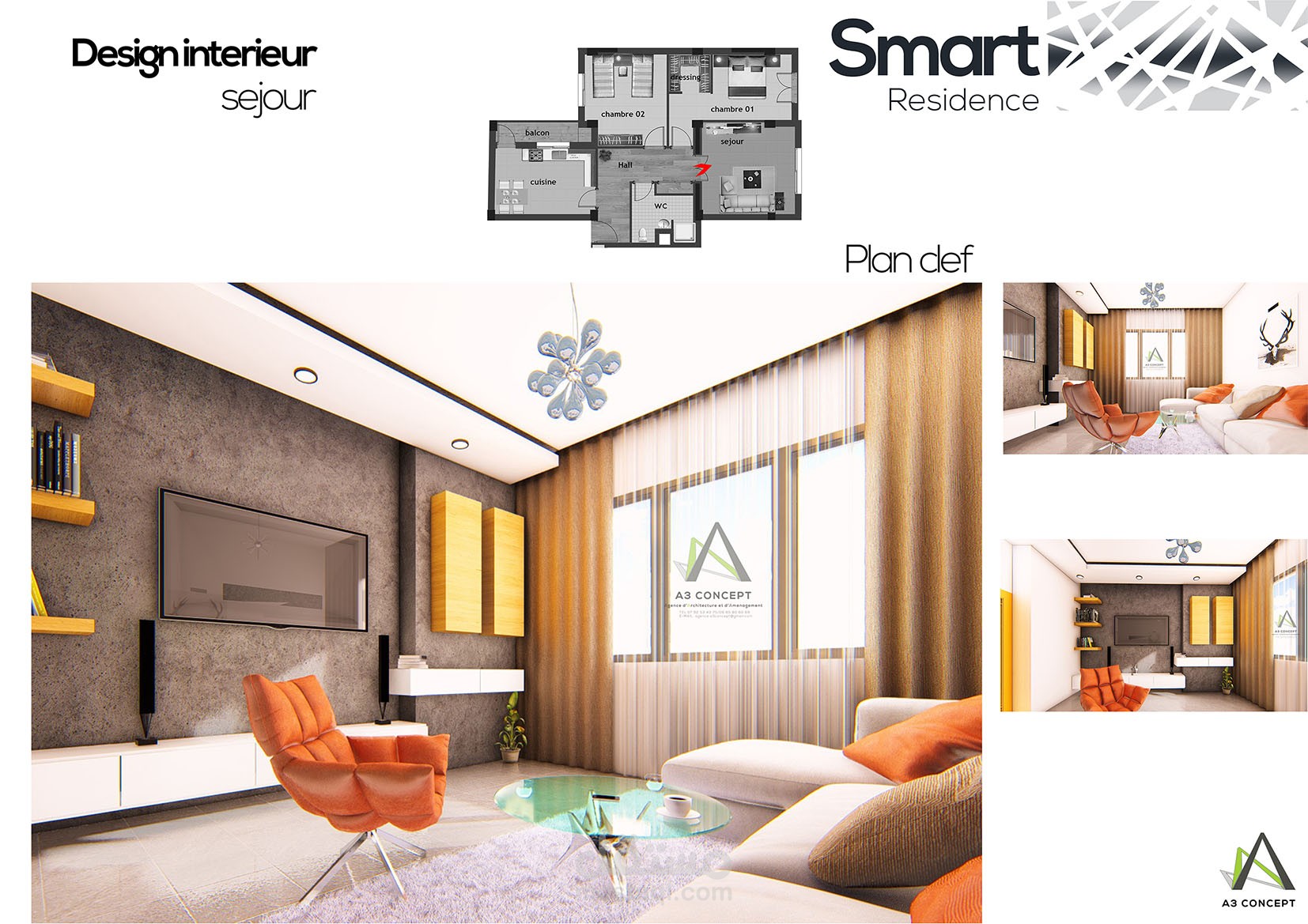 ديكور شقة صغيرة بأسلوب مودرن وعصري