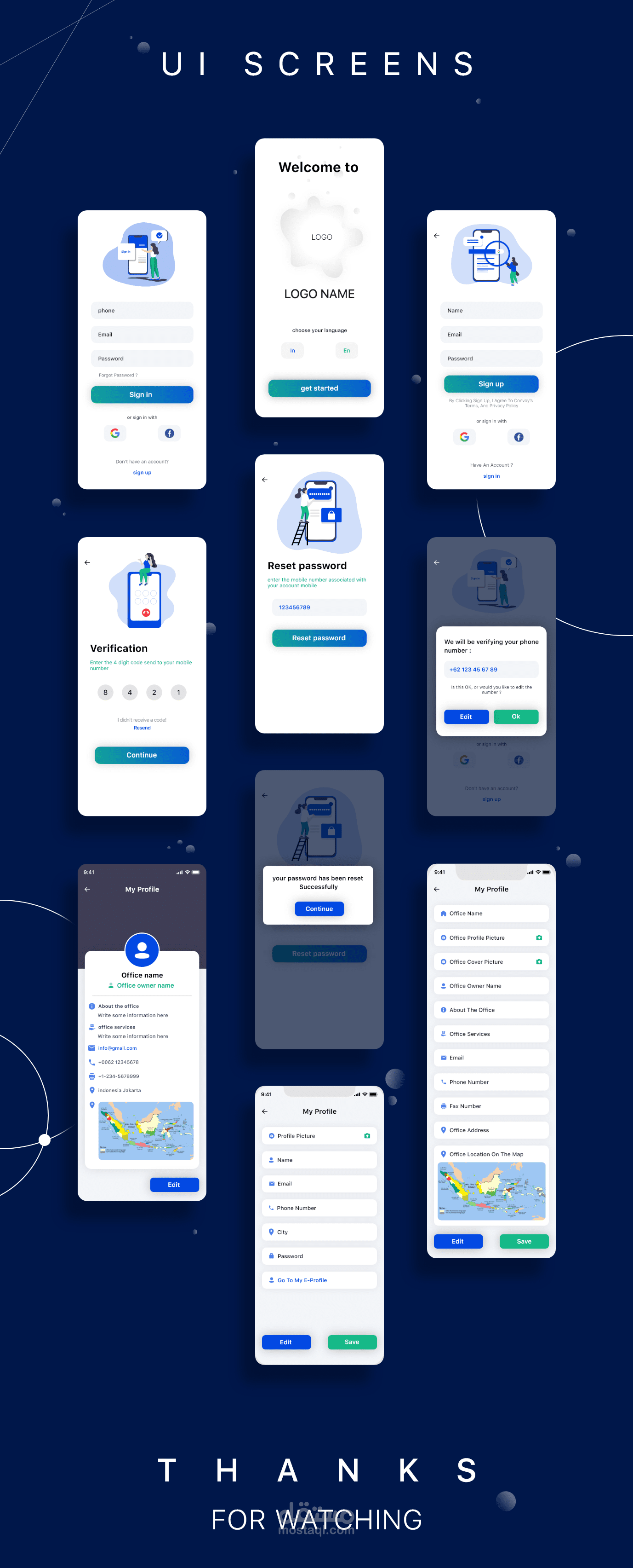UI Screens