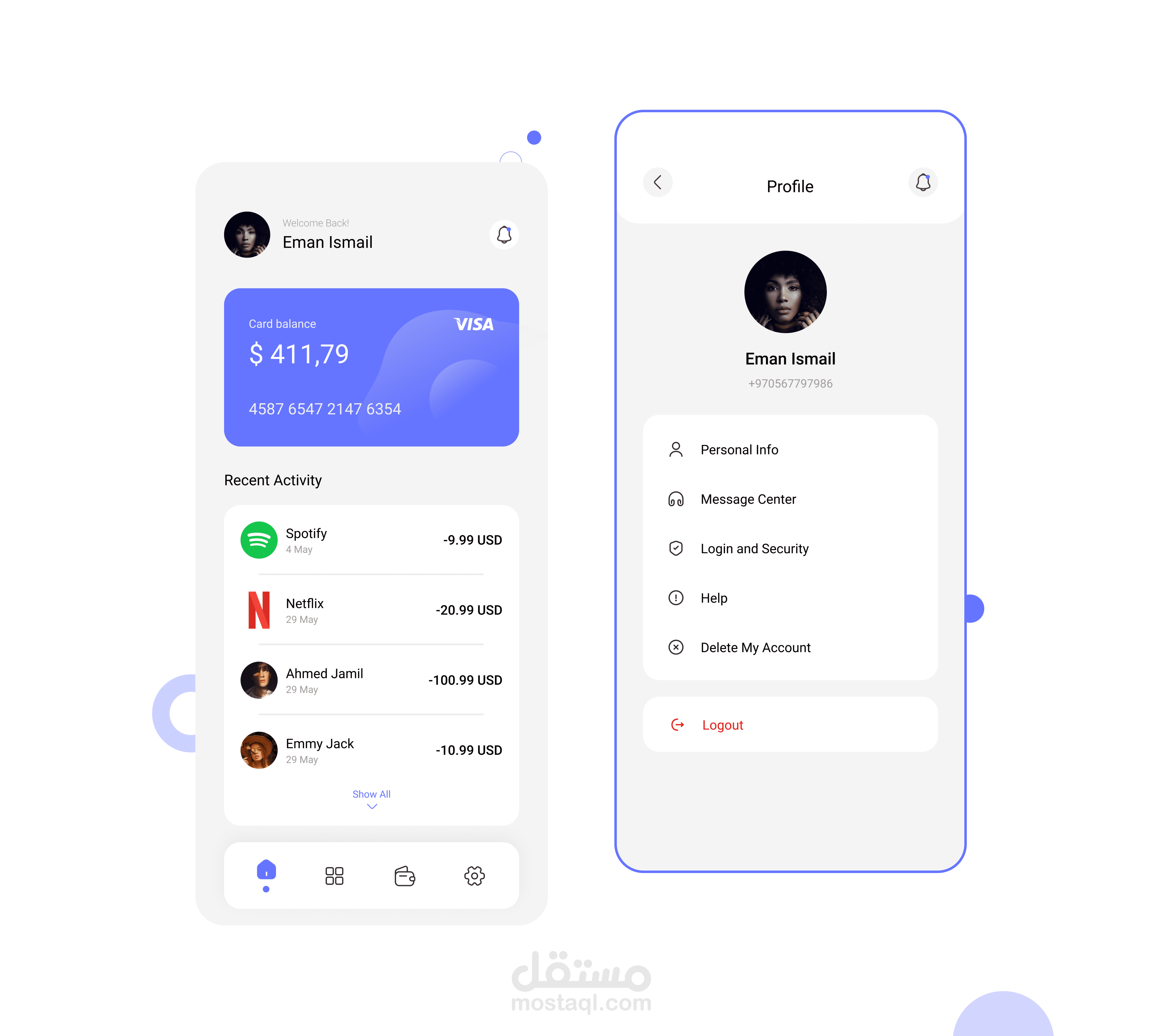 Payment UI Screens
