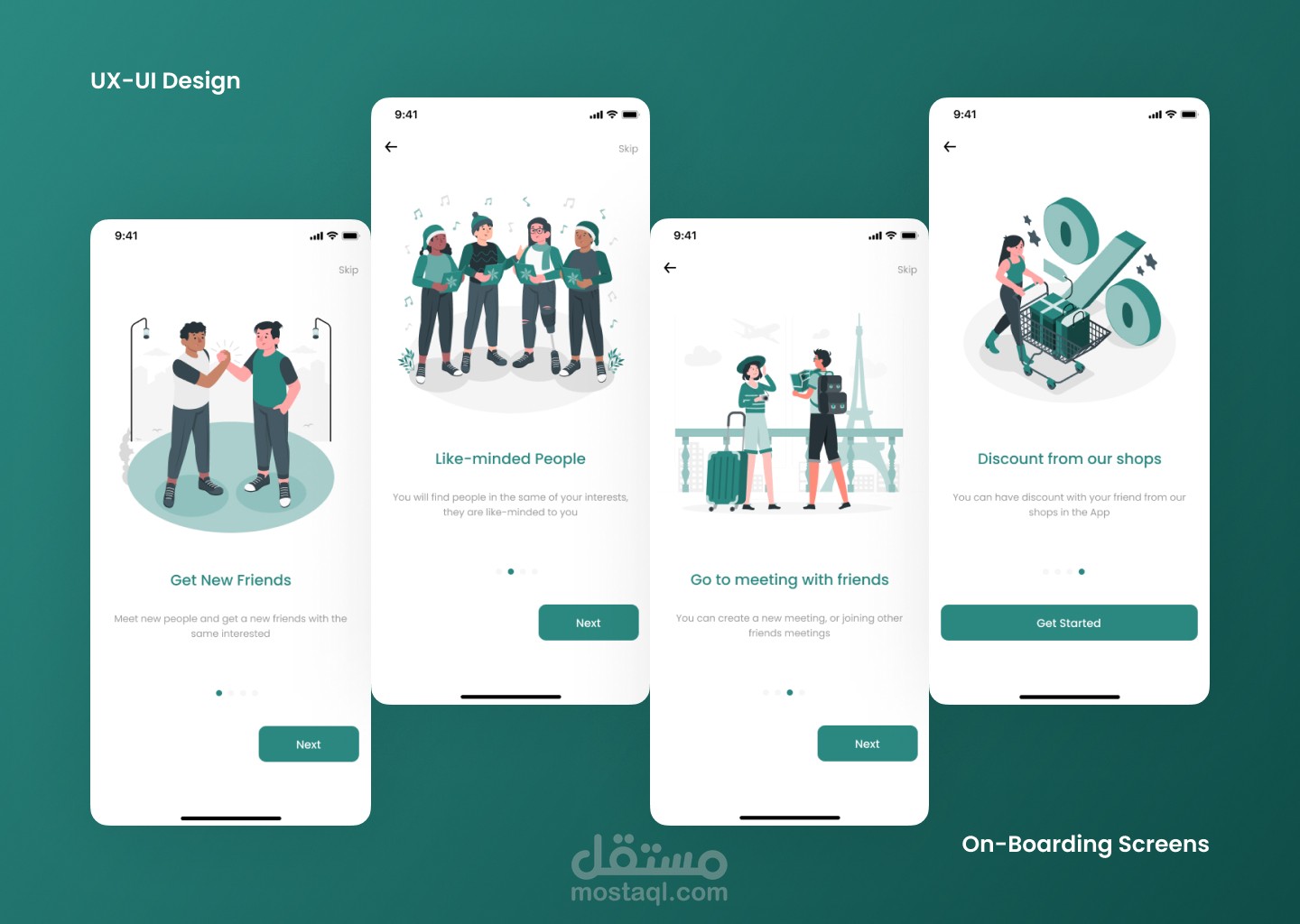 (Meeting Creation App) UXUI Design for Mobile App
