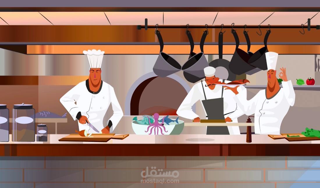 Motion Graphic Advertising for Caviar restaurant