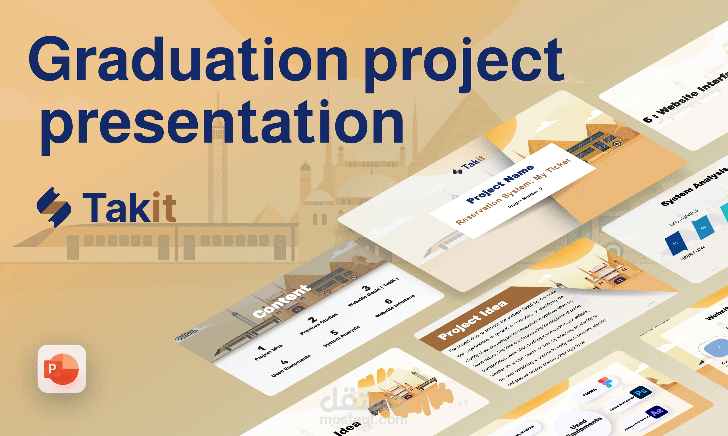 عرض تقديمى ( باوبينت ) مشروع تخرج حجز تذاكر