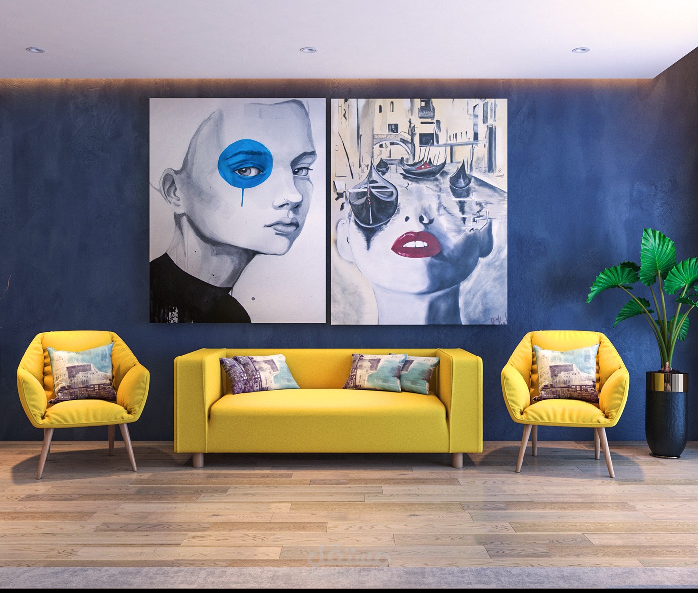 تصميم ليفنج روم