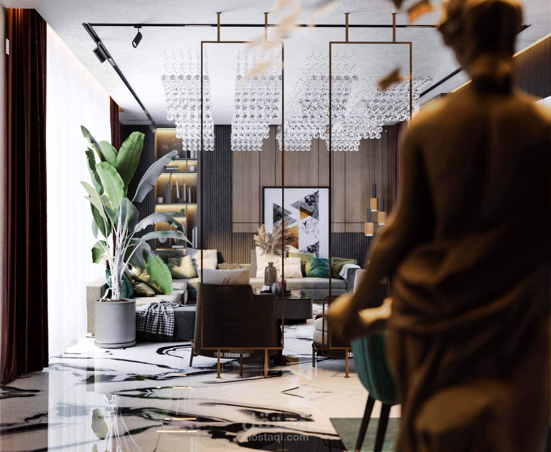 Living Room Modern & Dining Room