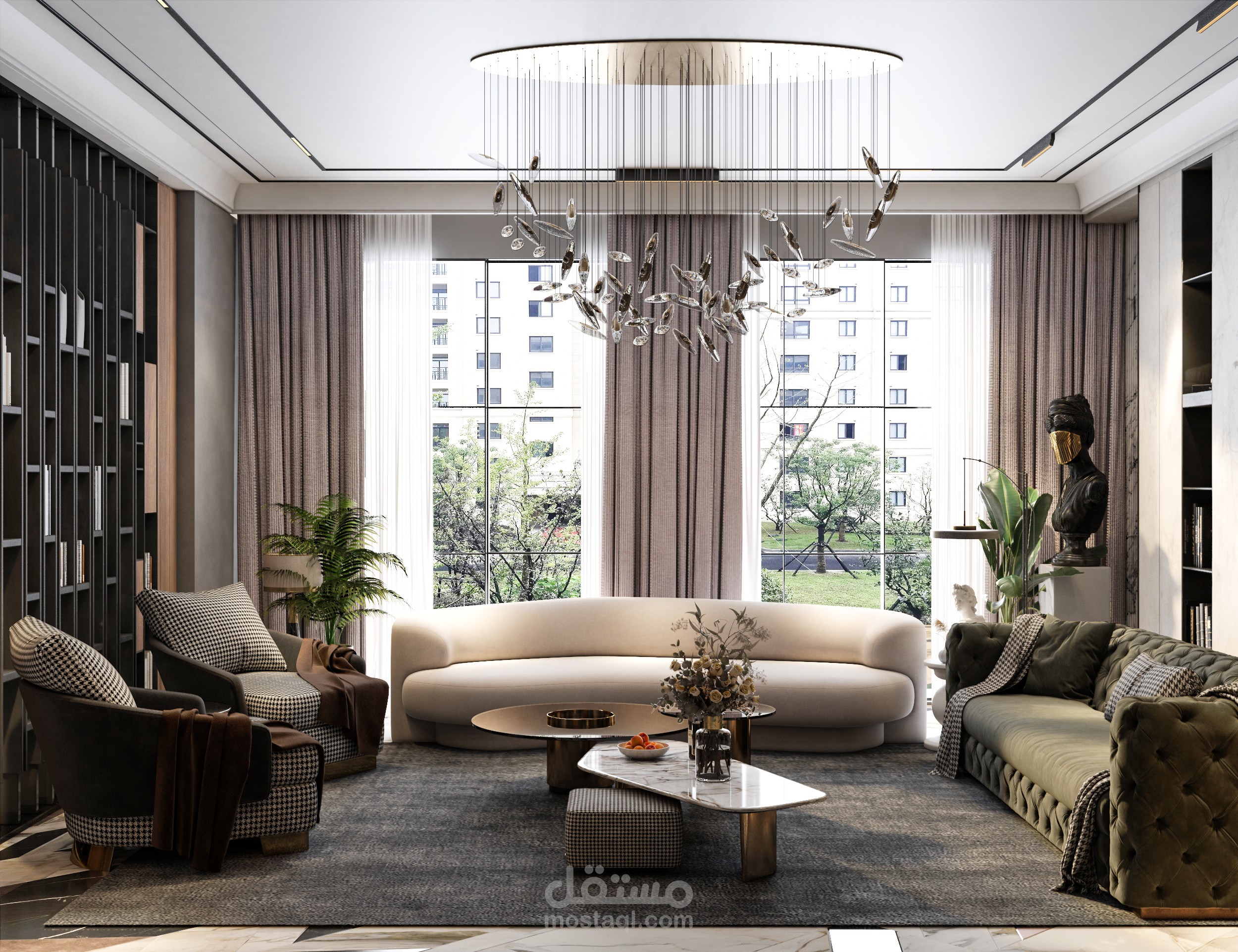 Living Room Modern & Dining Room