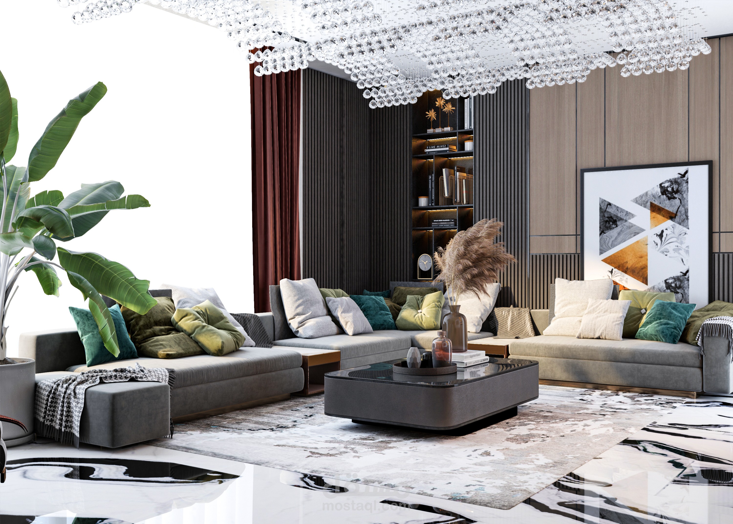 Living Room Modern & Dining Room