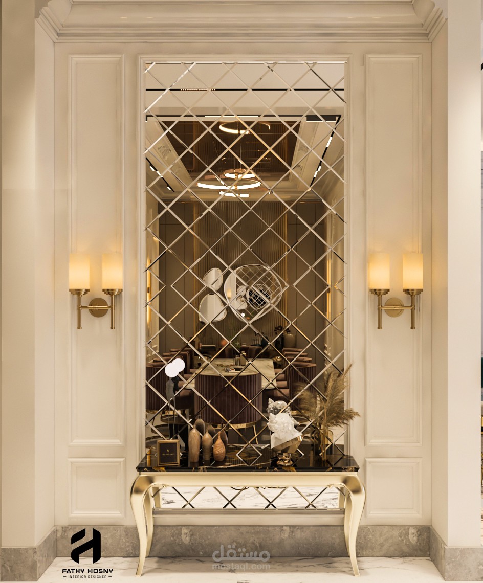 من اعمالى تصميم فيلا دور ارضي