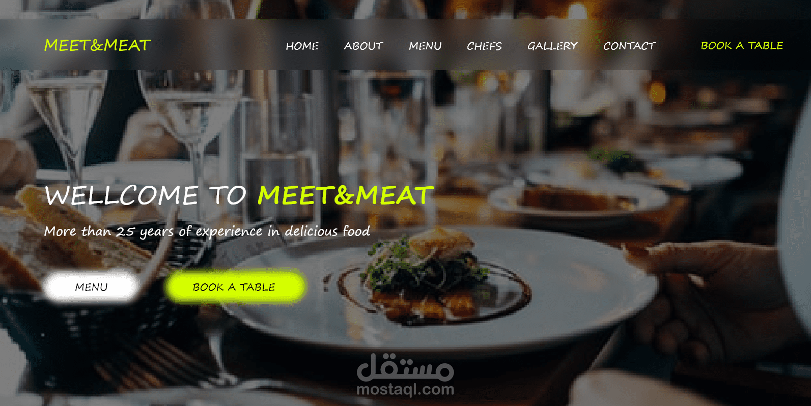 واجهة موقع باستخدام XD