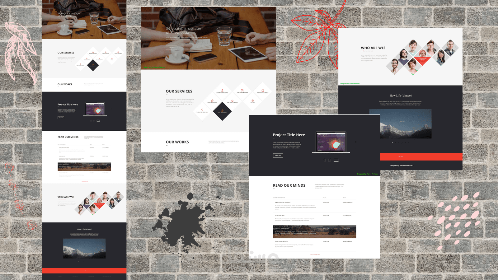 تصميم موقع كامل