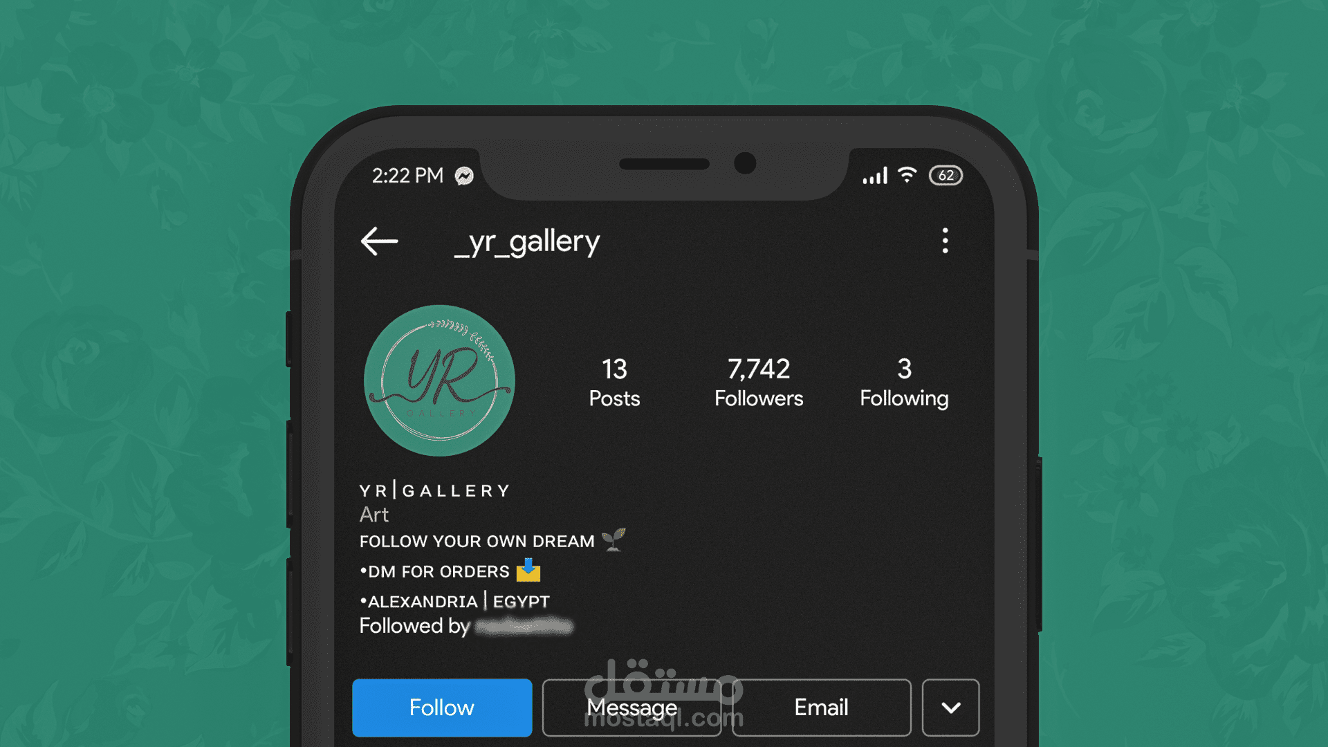 YR Gallery Logo and Business card