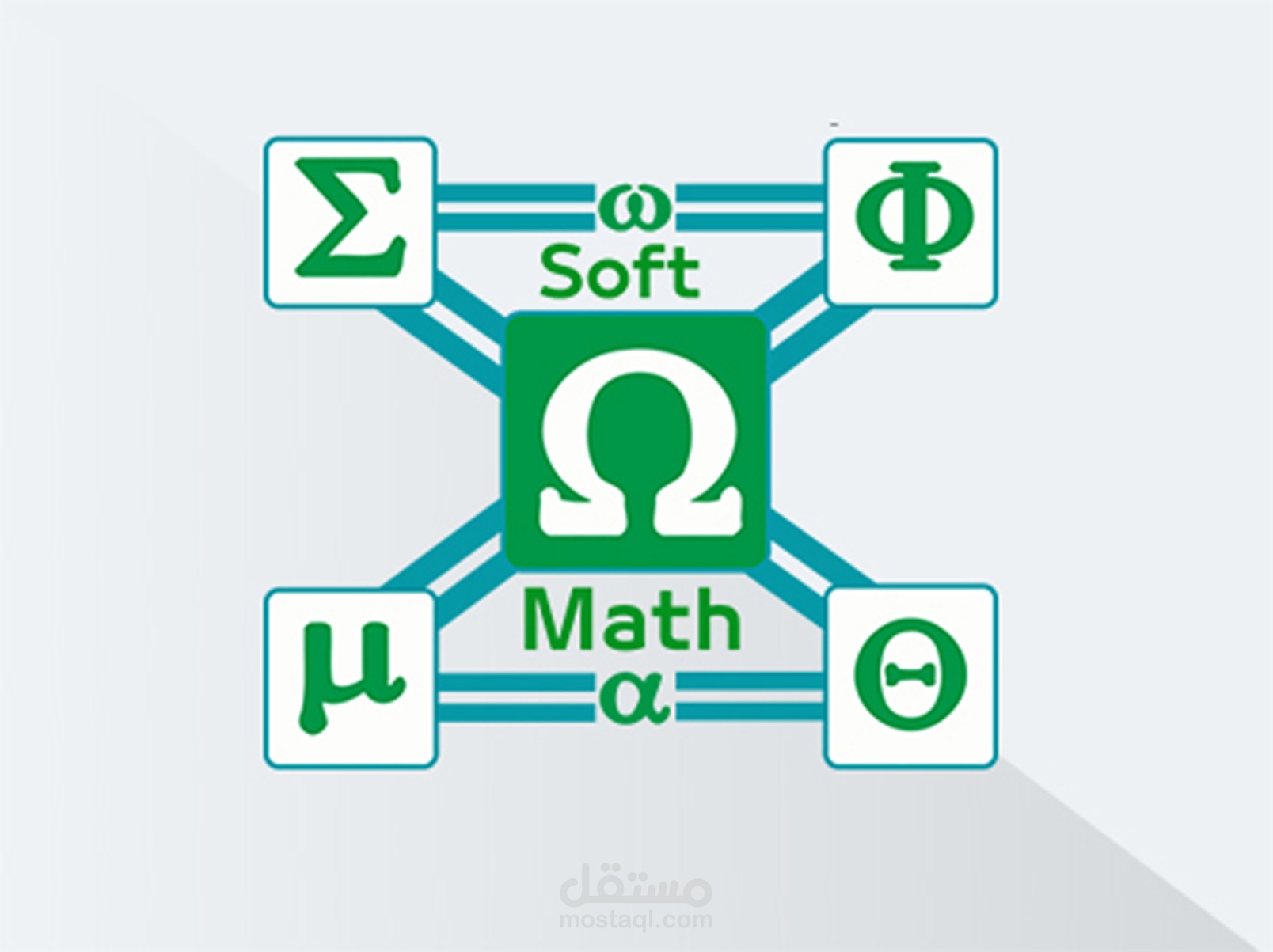 موقع شبكة softmath و تصميم اللوجو
