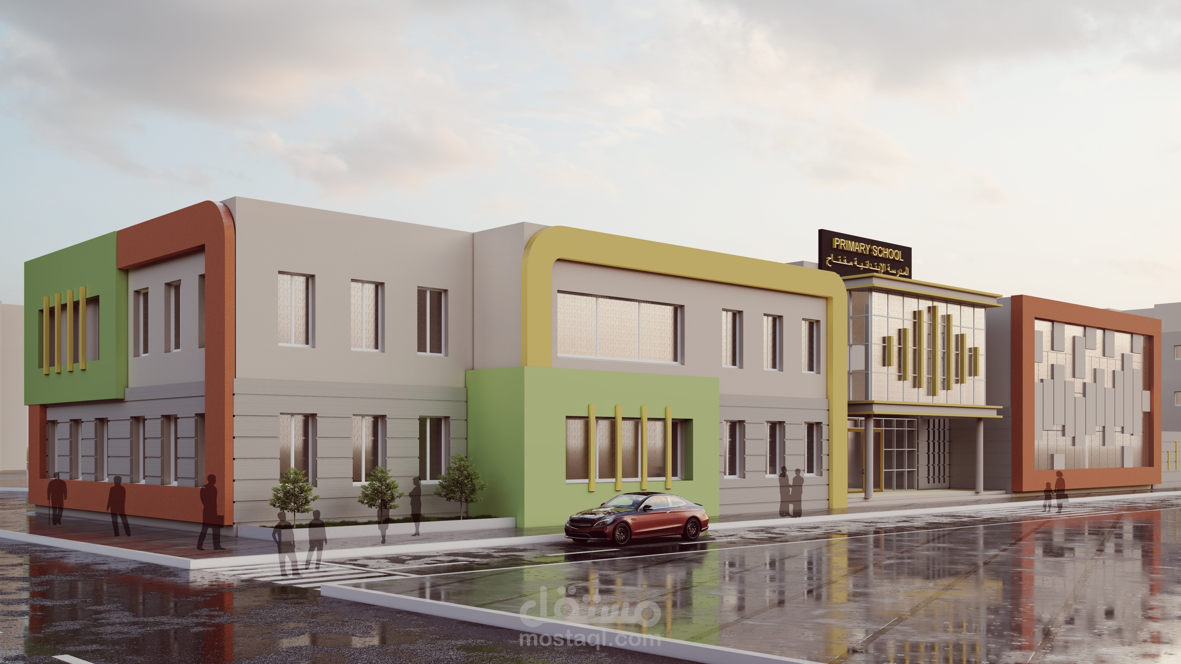 تصميم مدرسة إبتدائية