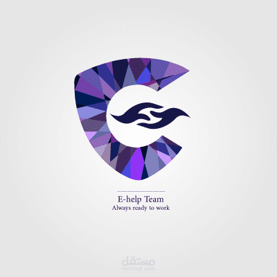 Logo app  E--Help by illustrator
